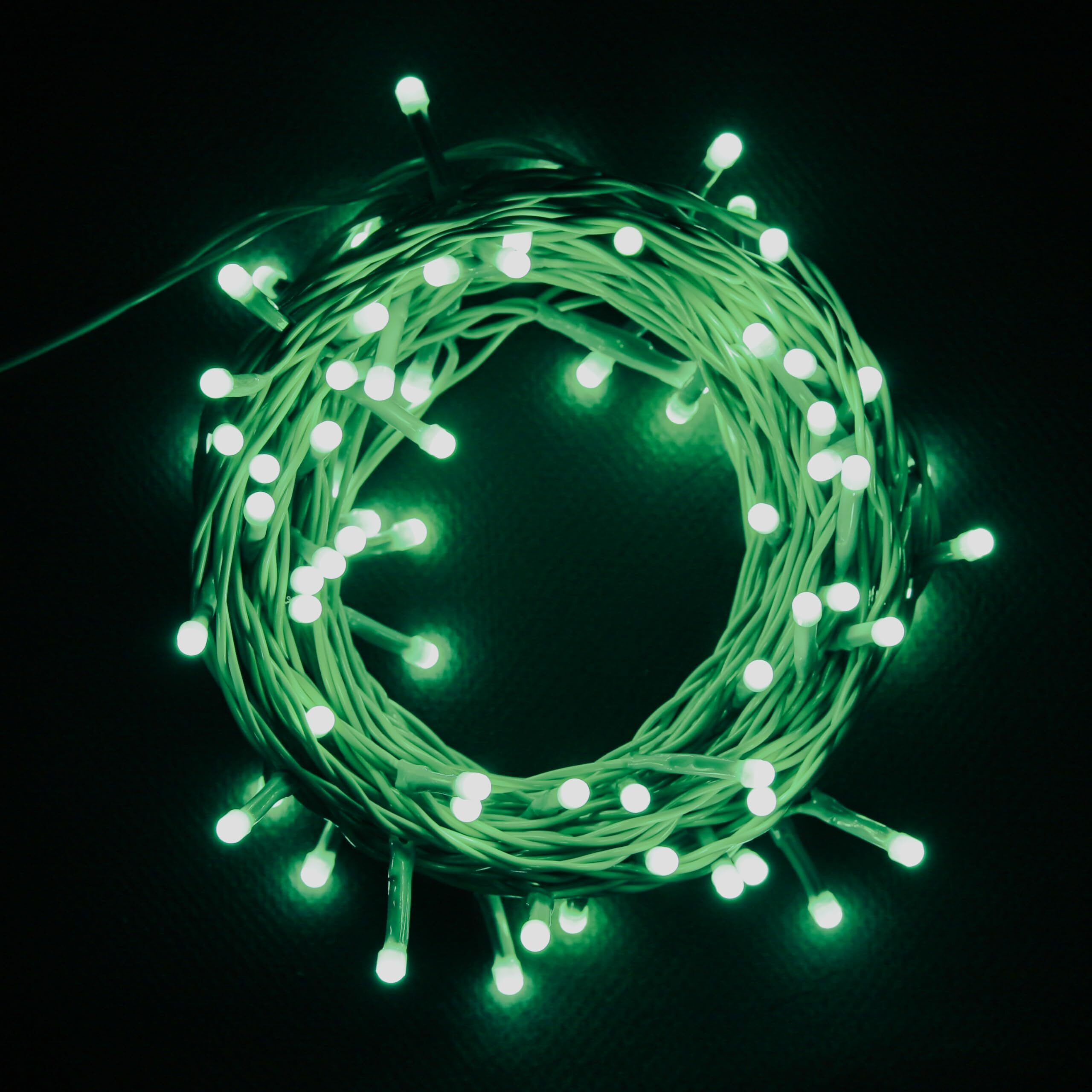 Lexton Lunar Decorative String Light/Fairy Light | 12.5 Meter, 75 LEDs | Plug Sourced | Suitable for Home & Outdoor Decoration, Diwali, Christmas, Wedding, Party, Lawn (Pack of 5, Green)