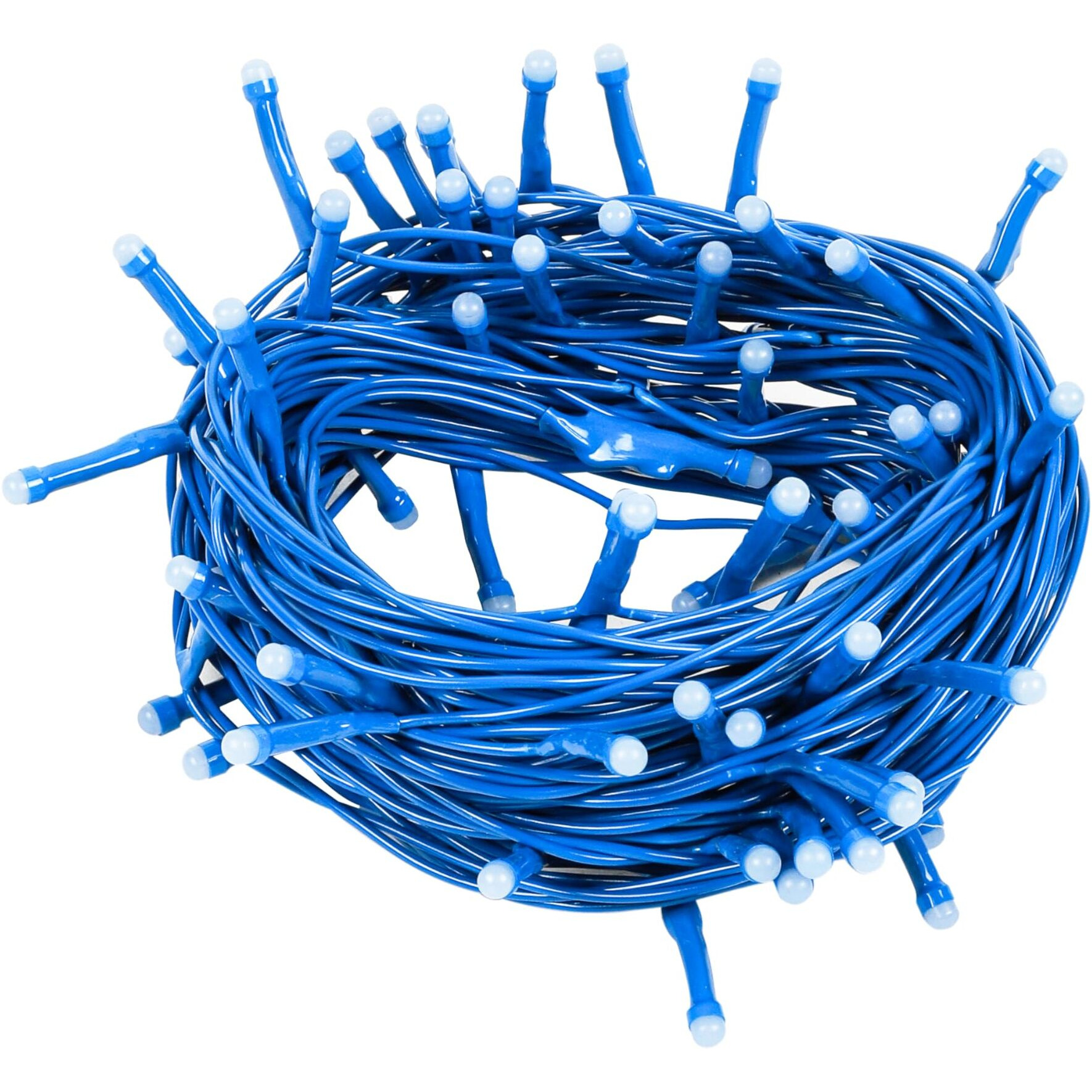 Lexton Lunar Decorative String Light/Fairy Light | 12.5 Meter, 75 LEDs | Plug Sourced | Suitable for Home & Outdoor Decoration, Diwali, Christmas, Wedding, Party, Lawn (Pack of 10, Blue)