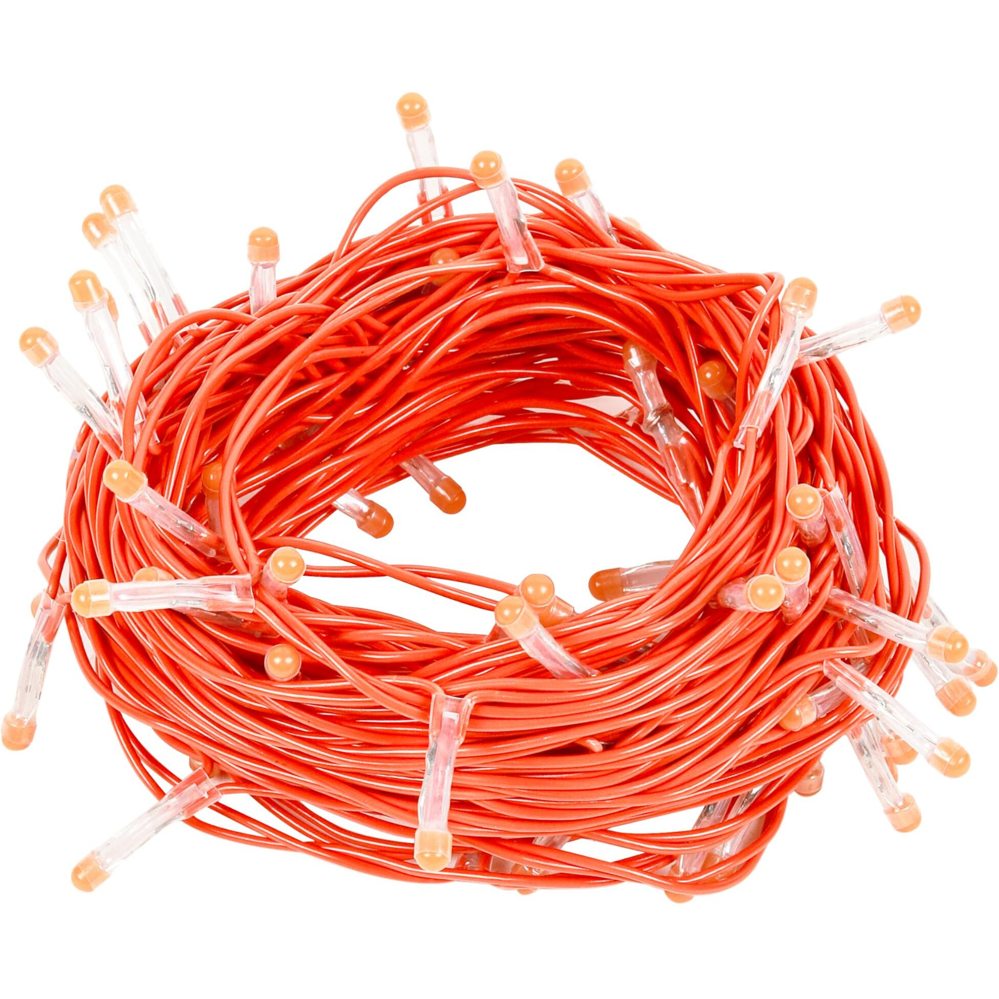 Lexton Lunar Decorative String Light/Fairy Light | 12.5 Meter, 75 LEDs | Plug Sourced | Suitable for Home & Outdoor Decoration, Diwali, Christmas, Wedding, Party, Lawn (Pack of 10, Orange)