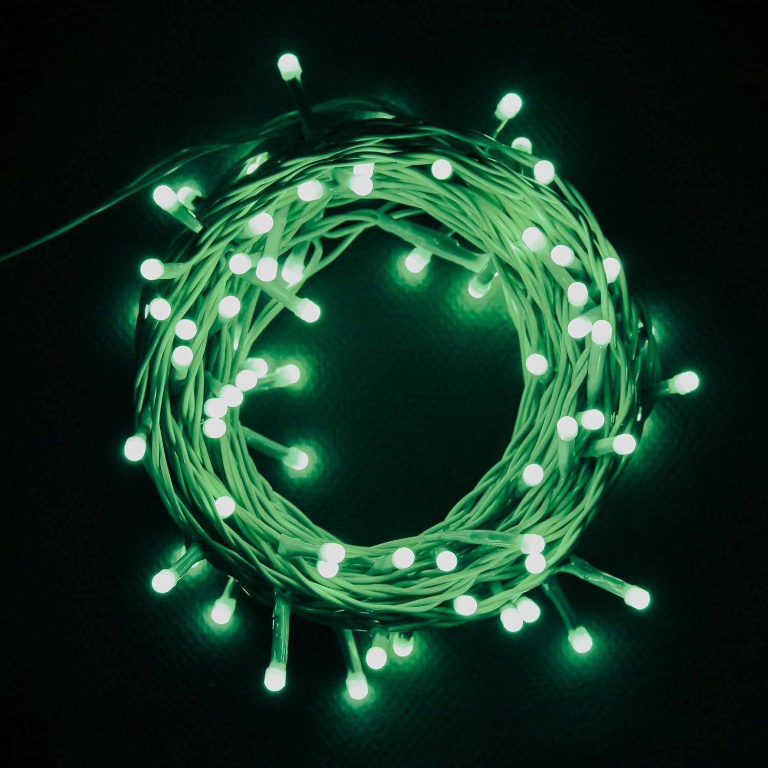 Lexton Lunar Decorative String Light/Fairy Light | 12.5 Meter, 75 LEDs | Plug Sourced | Suitable for Home & Outdoor Decoration, Diwali, Christmas, Wedding, Party, Lawn (Pack of 50, Green)
