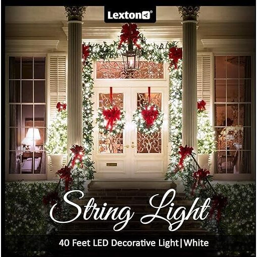 Lexton Indian Cricket Combo of 2 Pcs Blue & 1 Pcs White 36ft String Light | Decoration Lighting Bulbs Ladi for Diwali, Christmas, Eid, Birthday, Wedding | Suitable Indoor & Outdoor (Set of 3)