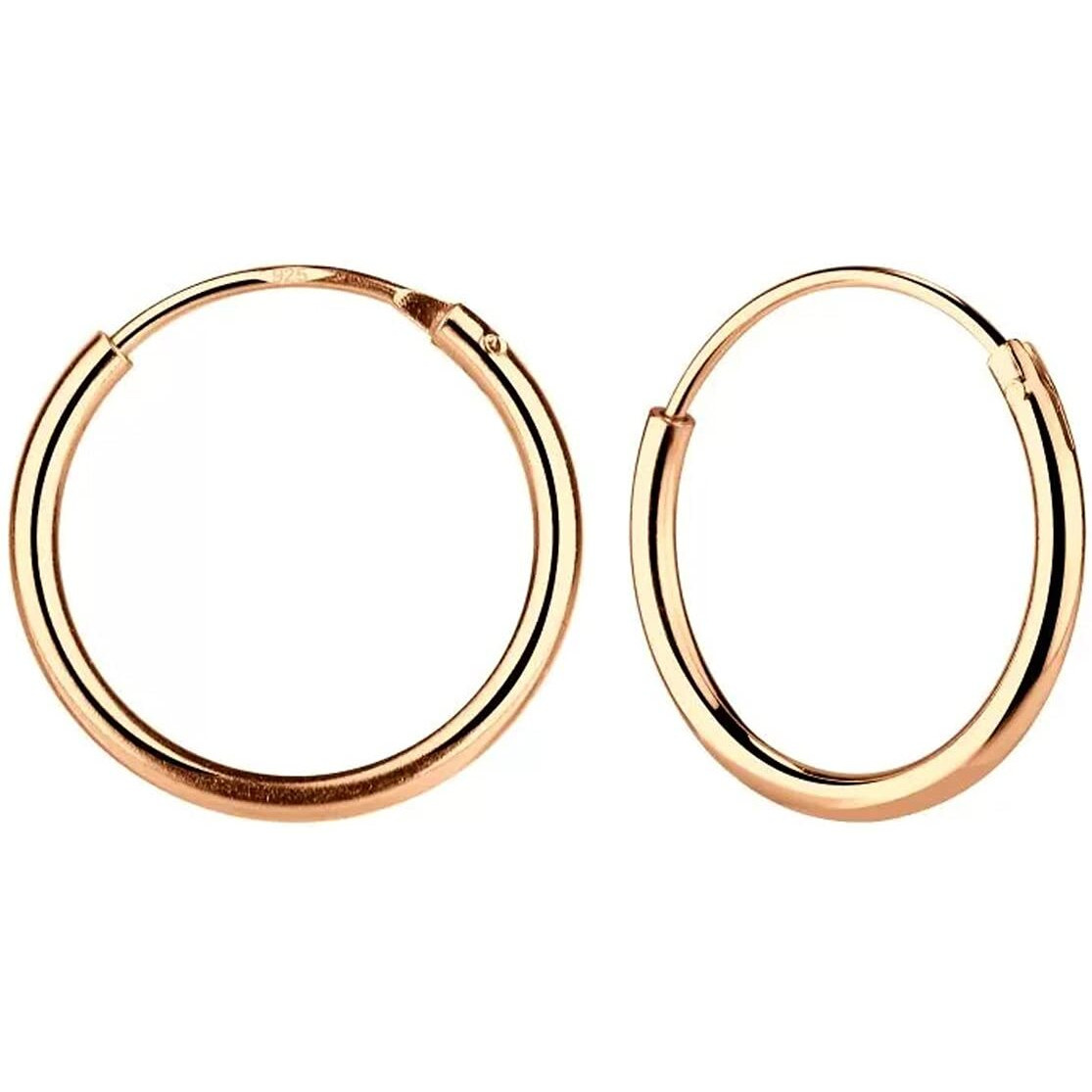 Aww So Cute 925 Sterling Silver Hypoallergenic Hoop Hoop Earrings for Babies, Kids & Girls | Diwali Gift | Comes in a Gift Box | 925 Stamped with Certificate of Authenticity | ER1539_RG12