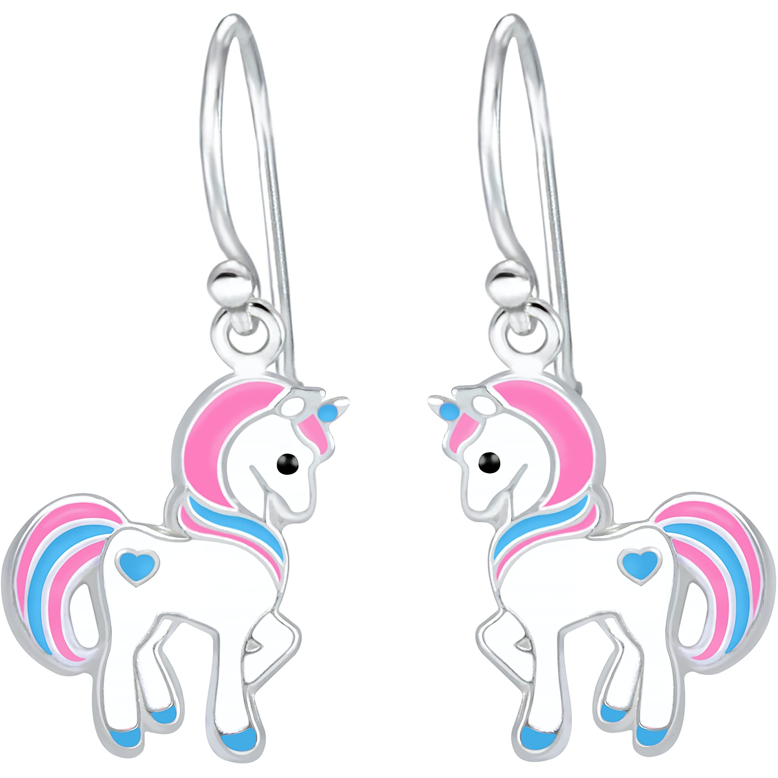Aww So Cute 925 Sterling Silver Hypoallergenic Unicorn Dangle Earrings for Babies, Kids & Girls | Diwali Gift | Comes in a Gift Box | 925 Stamped with Certificate of Authenticity | ER1619