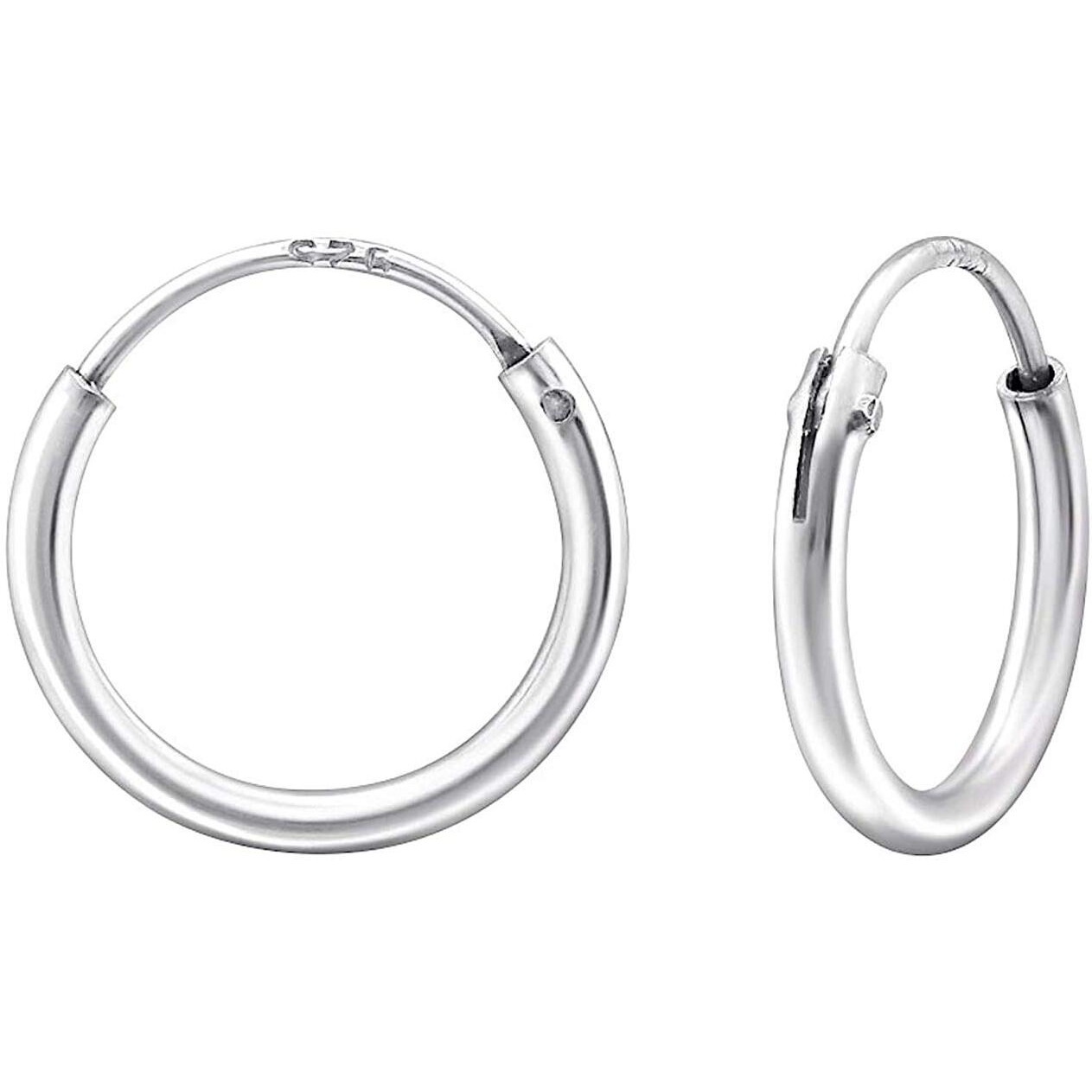 Aww So Cute 925 Sterling Silver Hypoallergenic Hoop Hoop Earrings for Babies, Kids & Girls | Diwali Gift/Birthday Gift | Comes in a Gift Box | 925 Stamped with Certificate of Authenticity | ER1539_S10