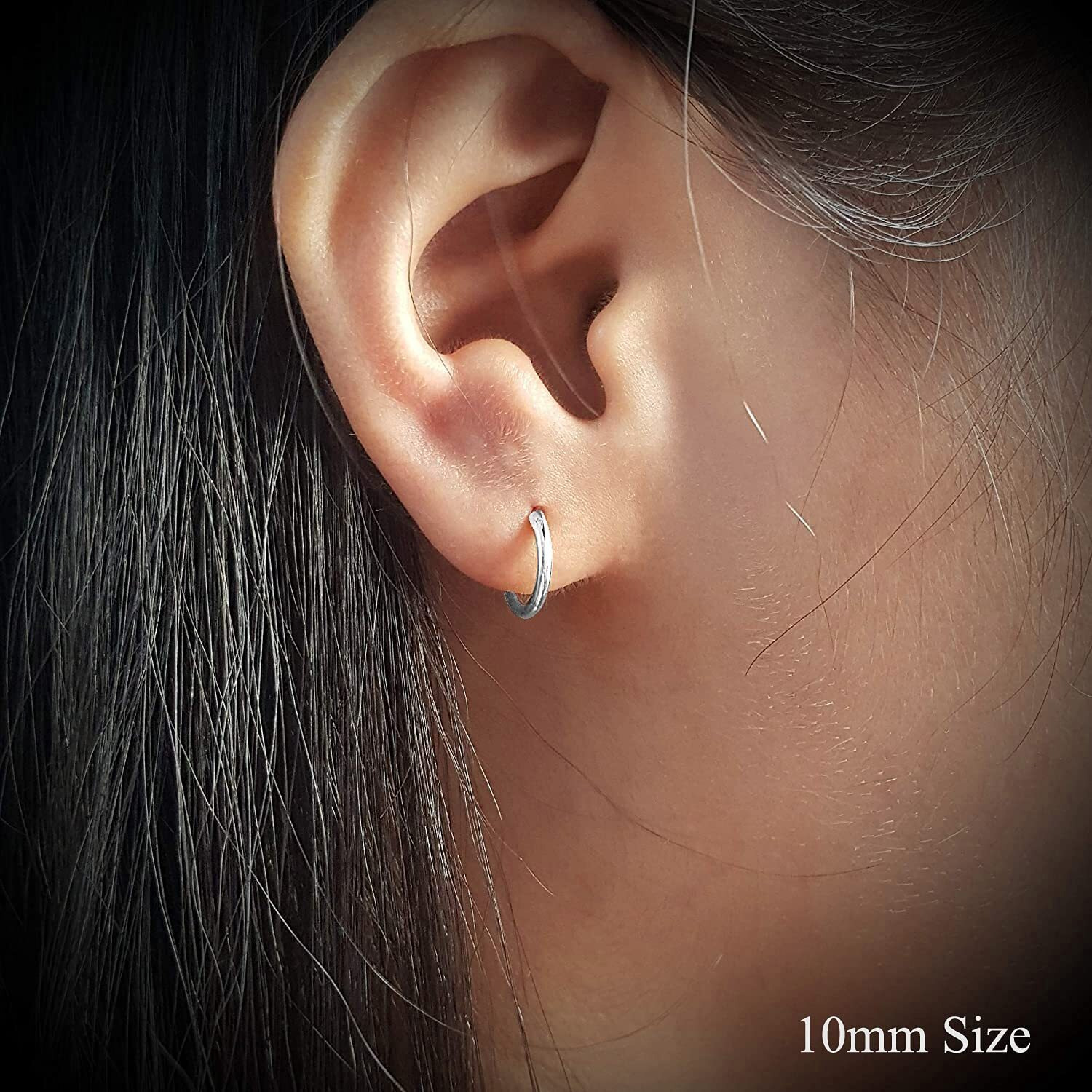 Aww So Cute 925 Sterling Silver Hypoallergenic Hoop Hoop Earrings for Babies, Kids & Girls | Diwali Gift/Birthday Gift | Comes in a Gift Box | 925 Stamped with Certificate of Authenticity | ER1539_S10