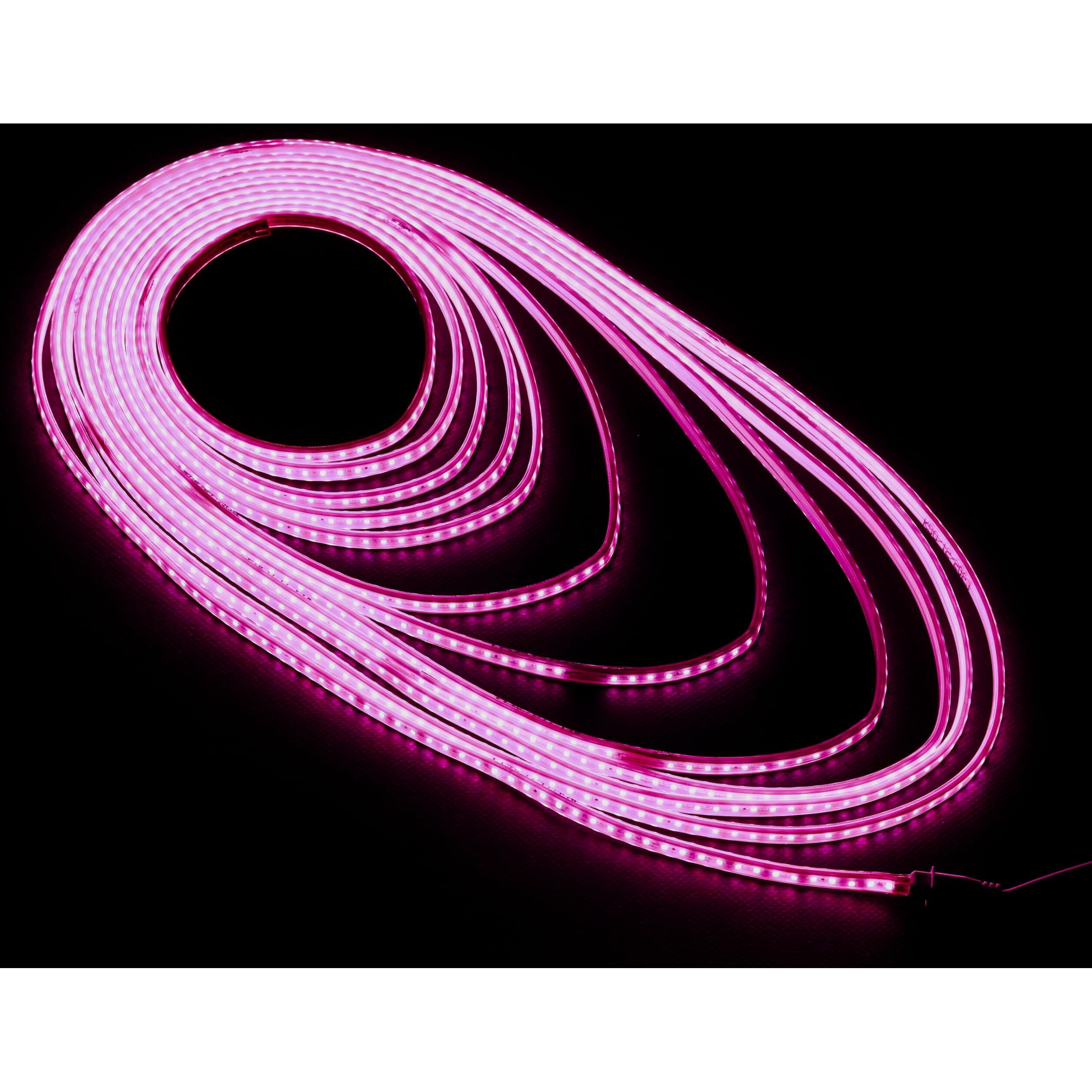 Lexton Decorative 10 Meter Long 1200 LED Rope Light | Plug Sourced | Waterproof & Flexible LED Strip | Suitable for Home Decor, Outdoor Decoration, Diwali, Birthday, Christmas (Pack of 1, Pink)