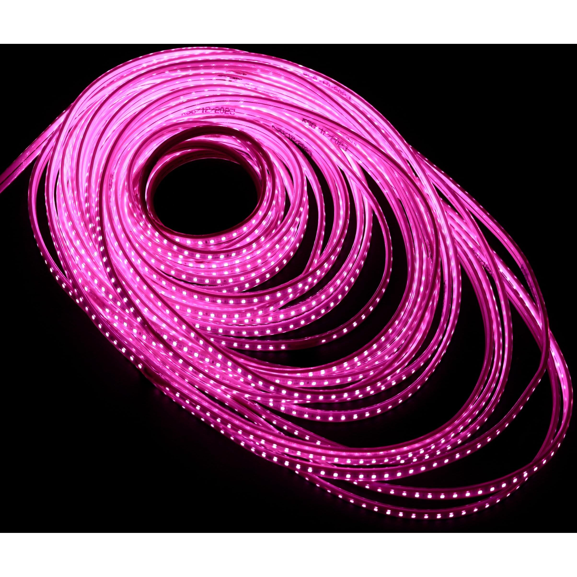 Lexton Decorative 5 Meter Long 600 LED Rope Light | Plug Sourced | Waterproof & Flexible LED Strip | Suitable for Home Decor, Outdoor Decoration, Diwali, Birthday, Christmas (Pack of 1, Pink)
