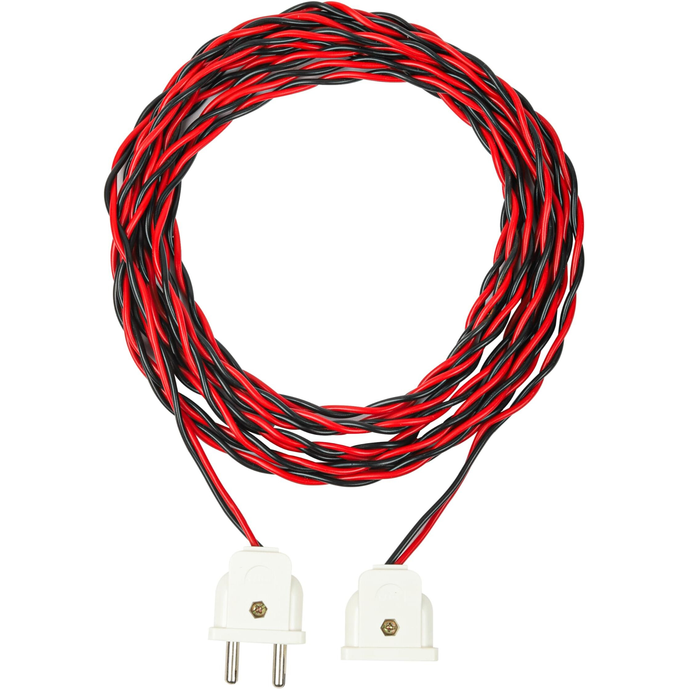Ocko Flexible Twisted Wire Male-Female Socket Plug | Copper Wire with 2 Pin Plug | Flat Wire, Extension Cord for Multipurpose Use, Festive Decorations, Diwali, Christmas, etc (10m, Multicolor)