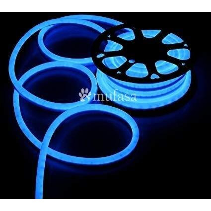 Mufasa LED Neon Light, 8MM Rope Indoor Outdoor Decoration with Connector, Best for Diwali, Festivals 220V AC (NON-ADHESIVE BACK) (Blue) (5 Meter)