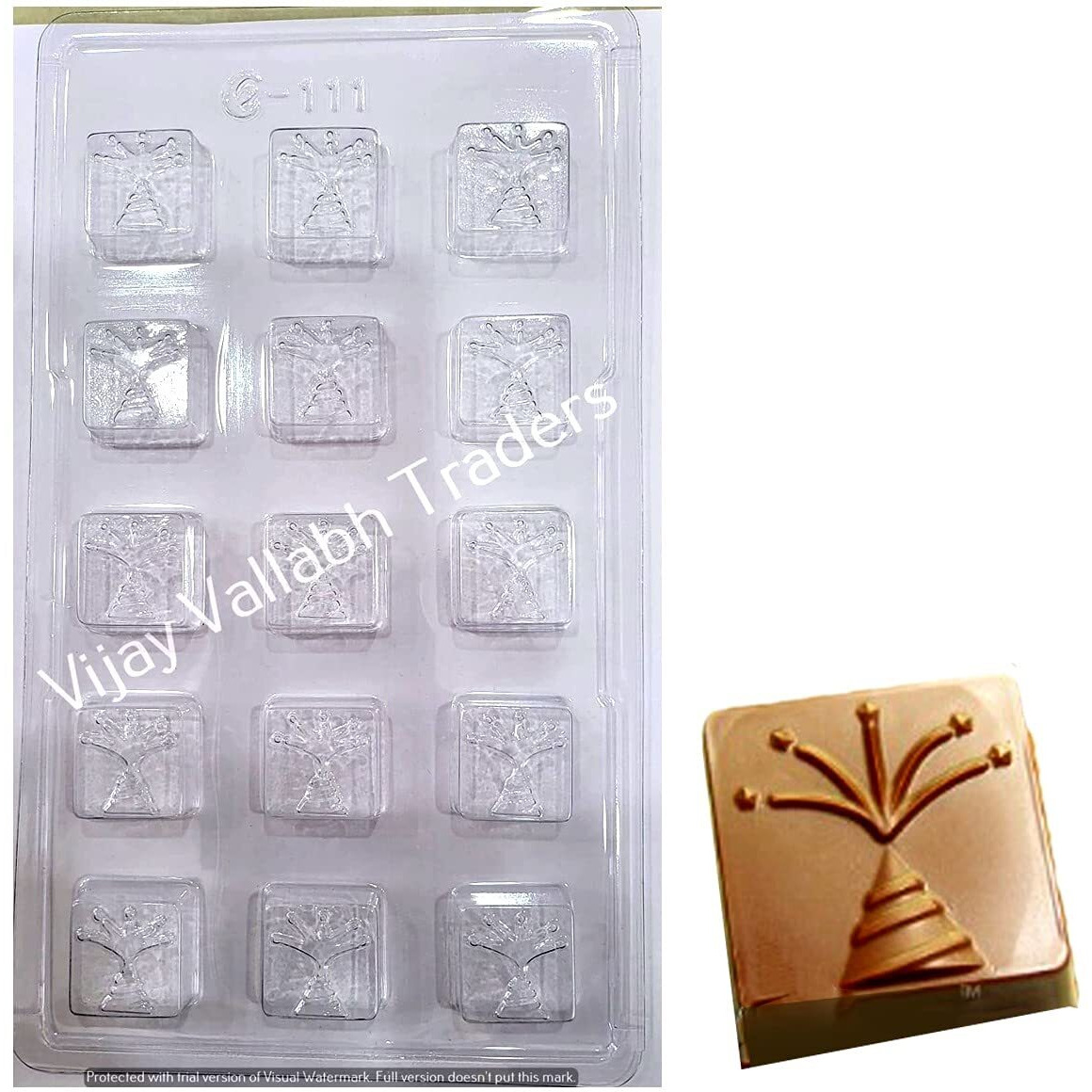 Royals Plastic Diwali Chocolate Mould (Flower)