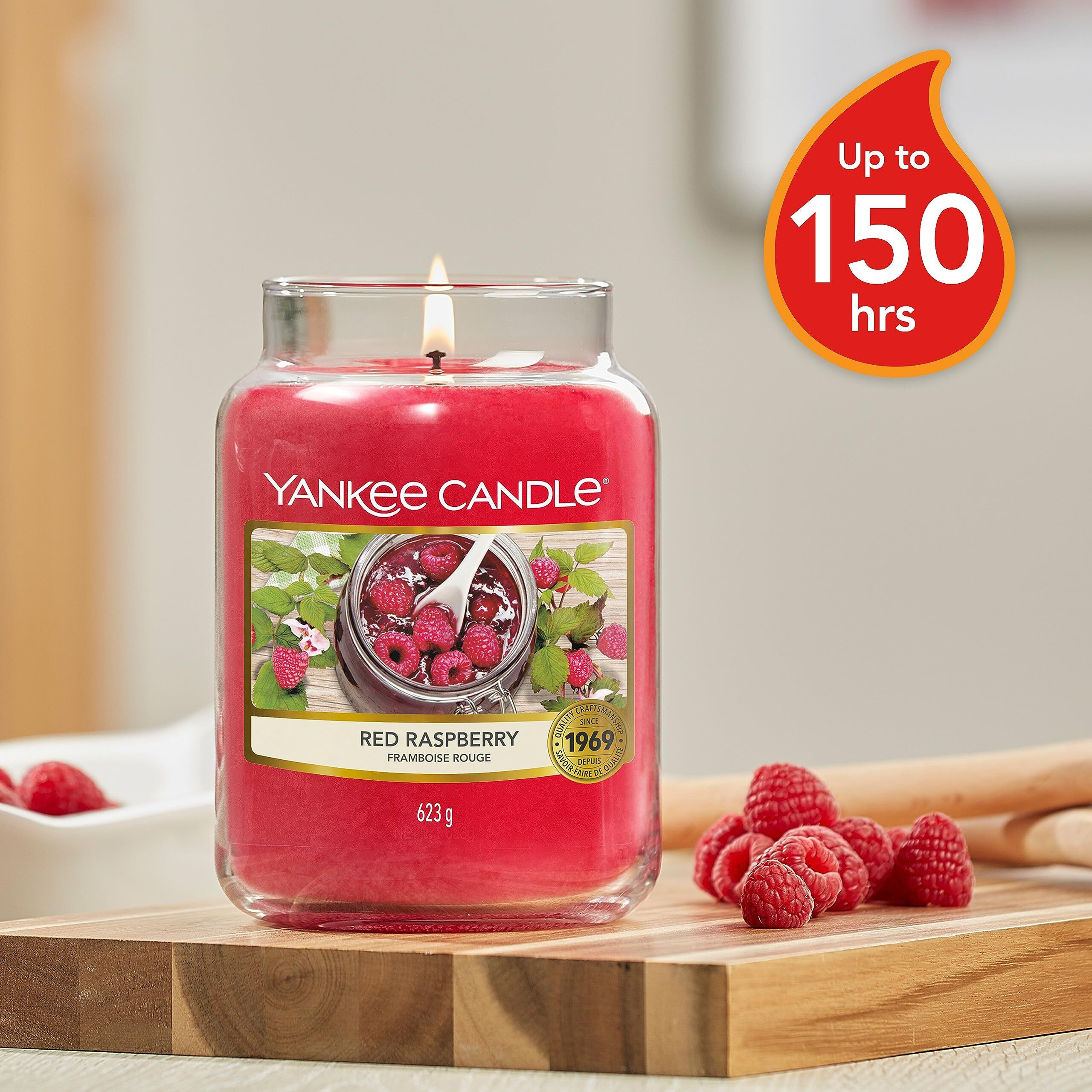 Yankee Candle Company Red Raspberry Large Jar Candle