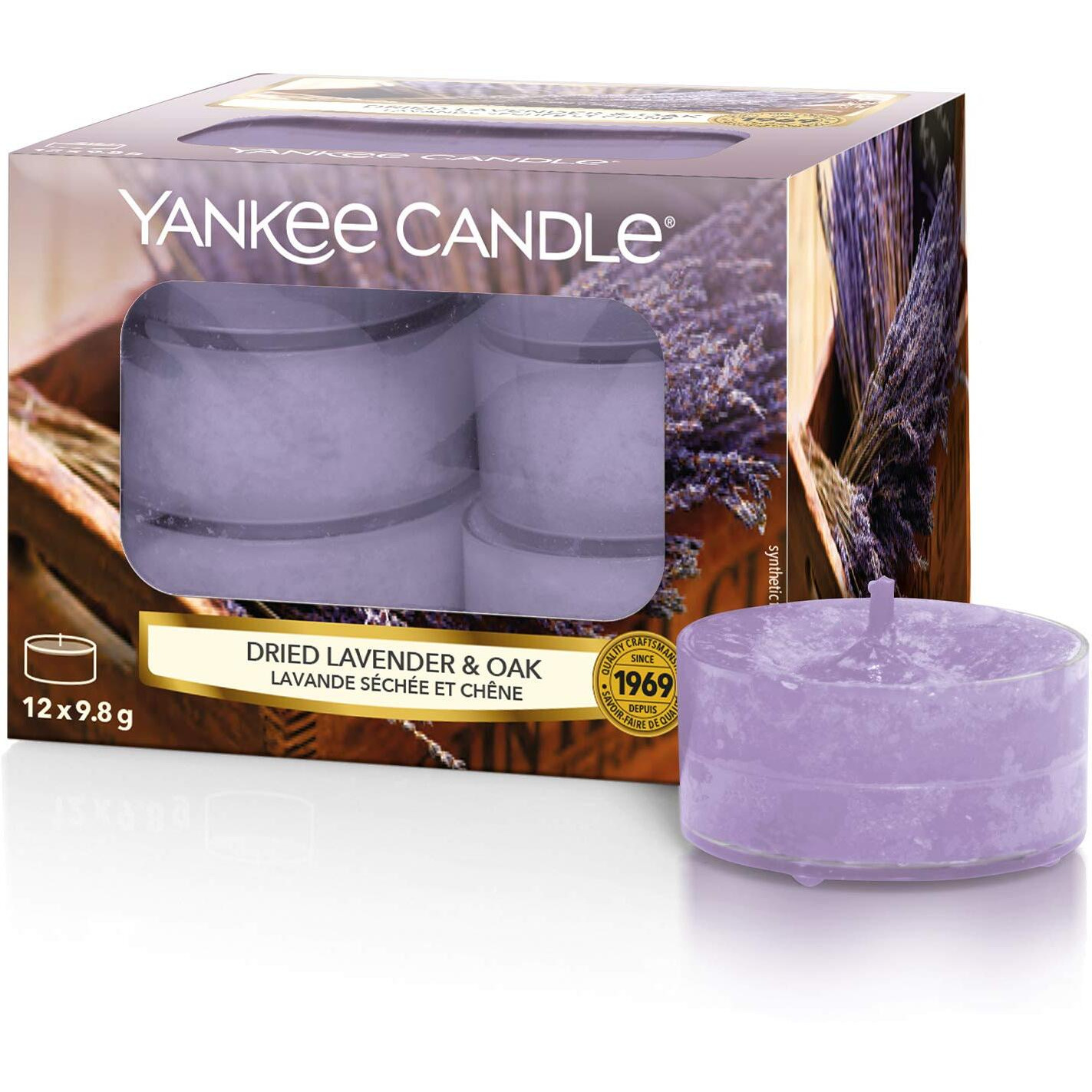 Yankee Candle Dried Lavender and Oak Scented Tealight Candle