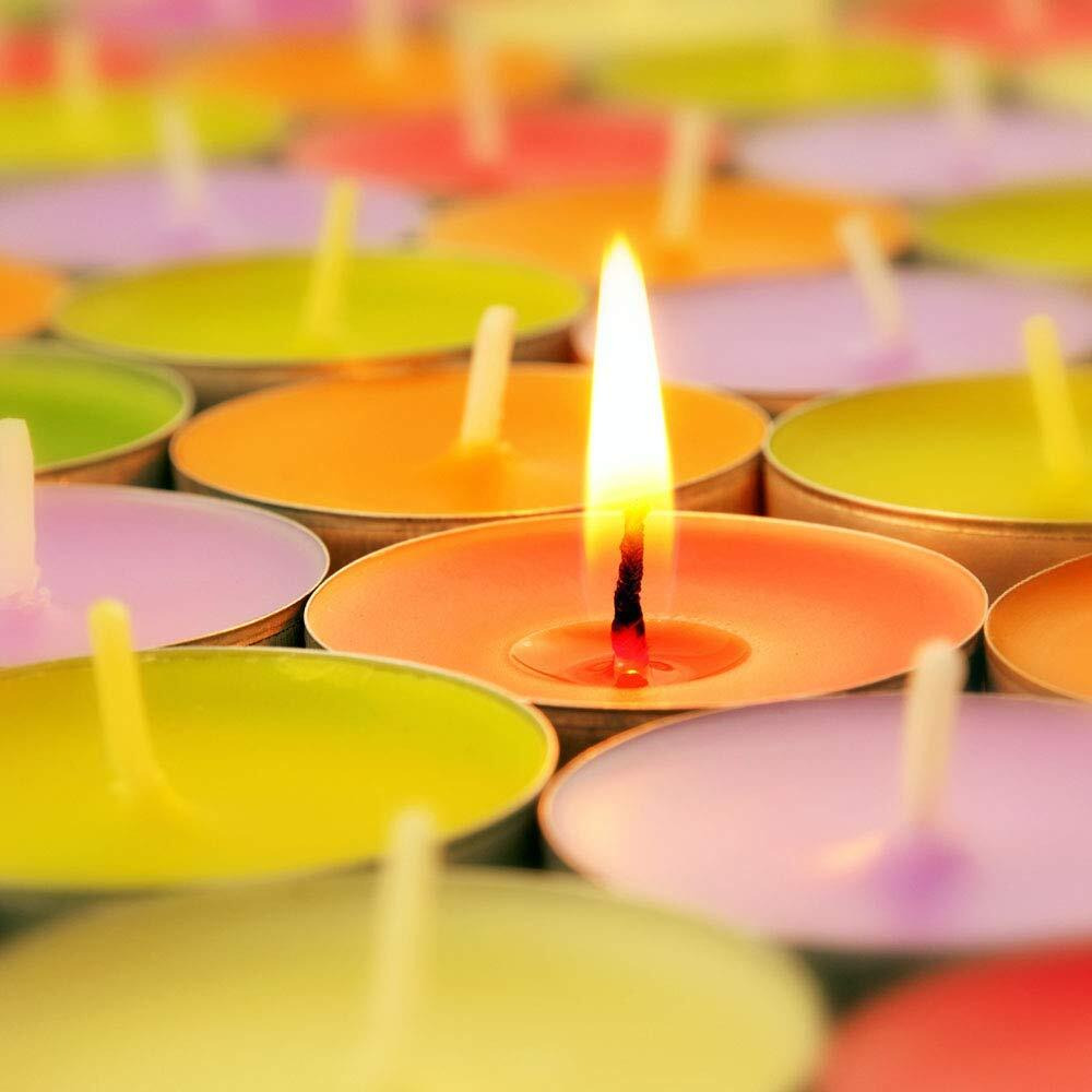 Festiko Happy Durga puja Tea Light Candle for Durga puja Festival Decoration (Tealight Candles-100pcs)