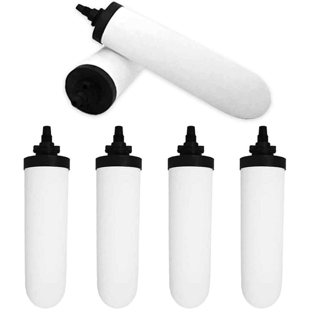 RAMA Spirit 7 Ceramic Candle for Stainless Steel Water Filter and Purifier for Home, Advanced 3 Stages Filtration, UK Technology with Activated Carbon- Pack Of 6