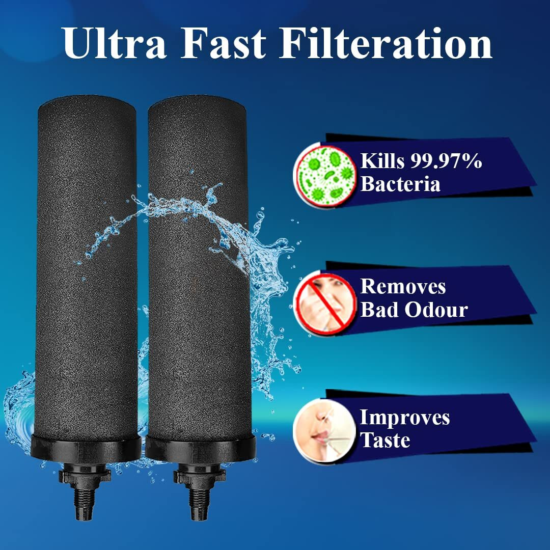 RAMA Carbon Ultra-Fast Filtration Water Filter & Purifier Candle Pack of 3