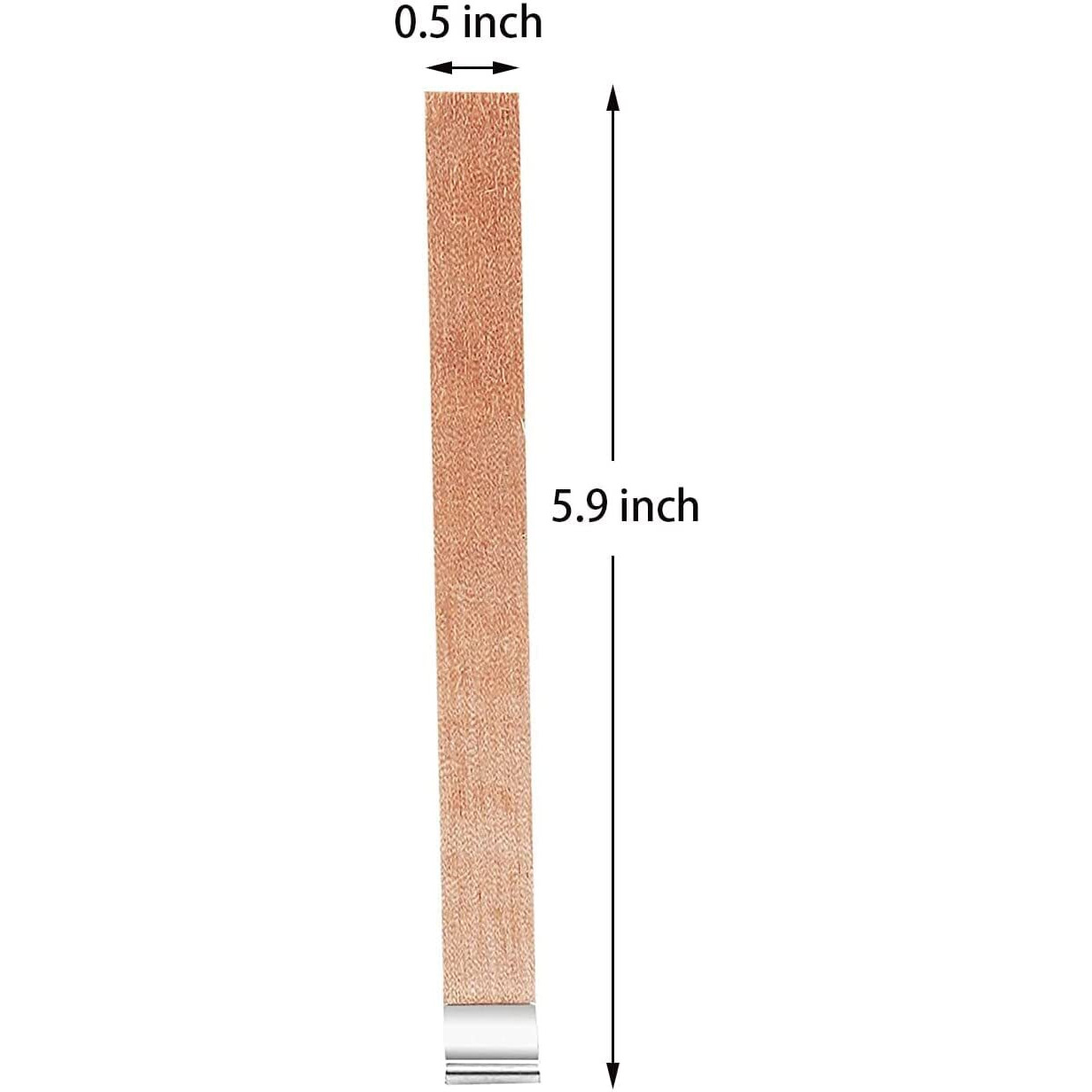 PXBBZDQ 100 PCS Wood Wicks for Candles Making 5.9 X 0.5 Inch Crackling Wooden Candle Wick for Soy Candle Making,Long Woodwick - 50 Sets