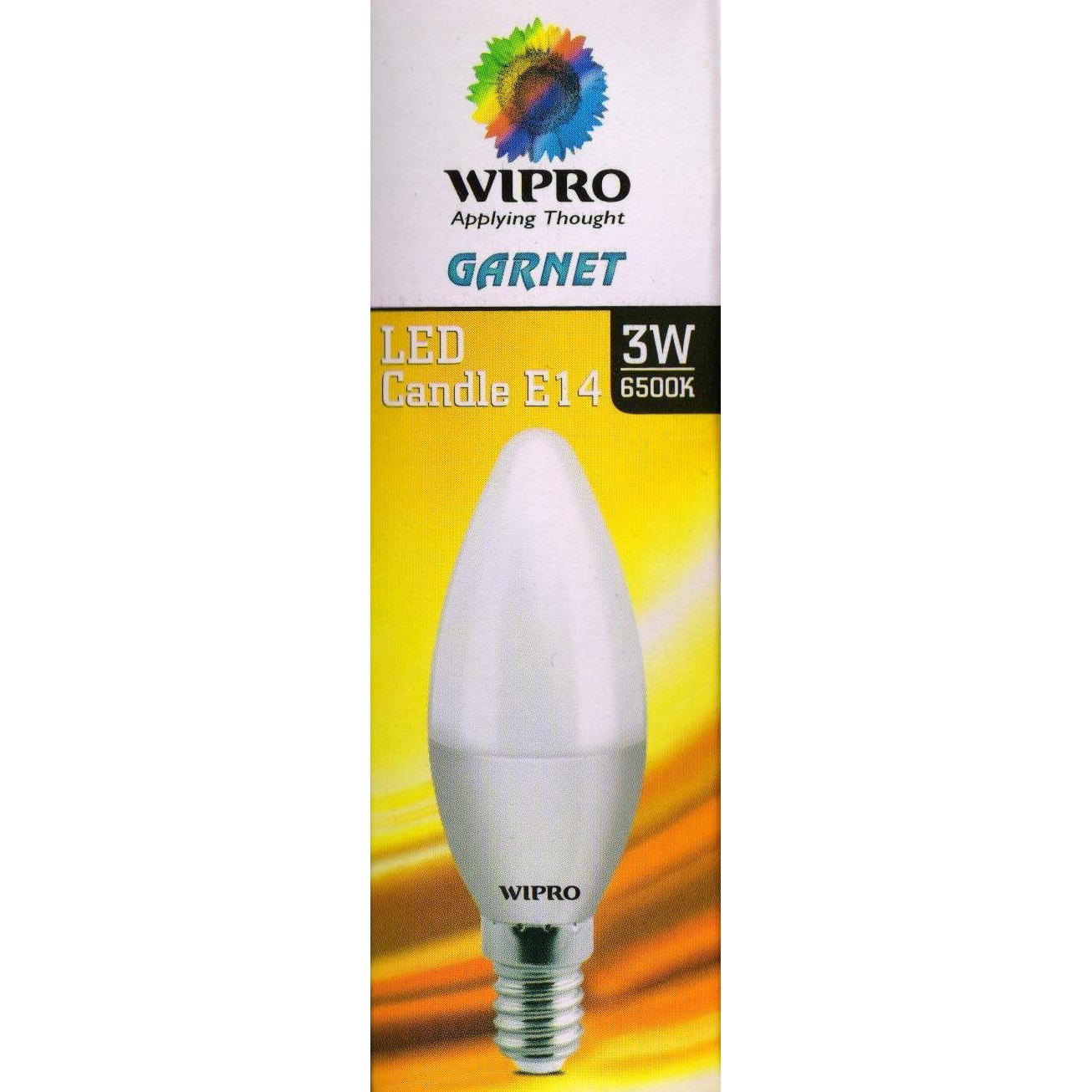 wipro Garnet 3W Frosted Candle Bulb |Cool Day White (6500K)|E14 Base|For Chandeliers & Decorative Lights|4Kv Surge Protection |440V High Voltage Protection |Energy Efficient |Pack of 4, LED