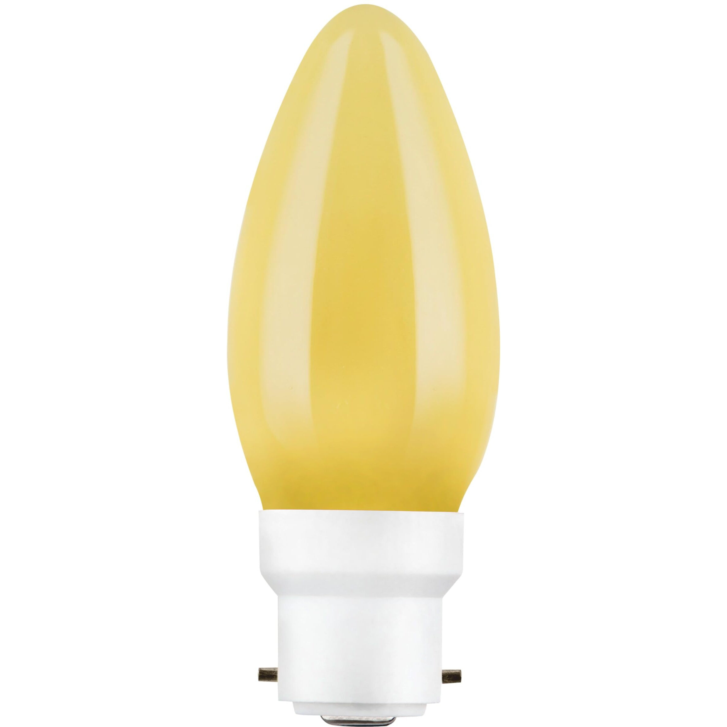 Philips LED Deco Yellow 0.5W Glass Candle (Pack of 4)
