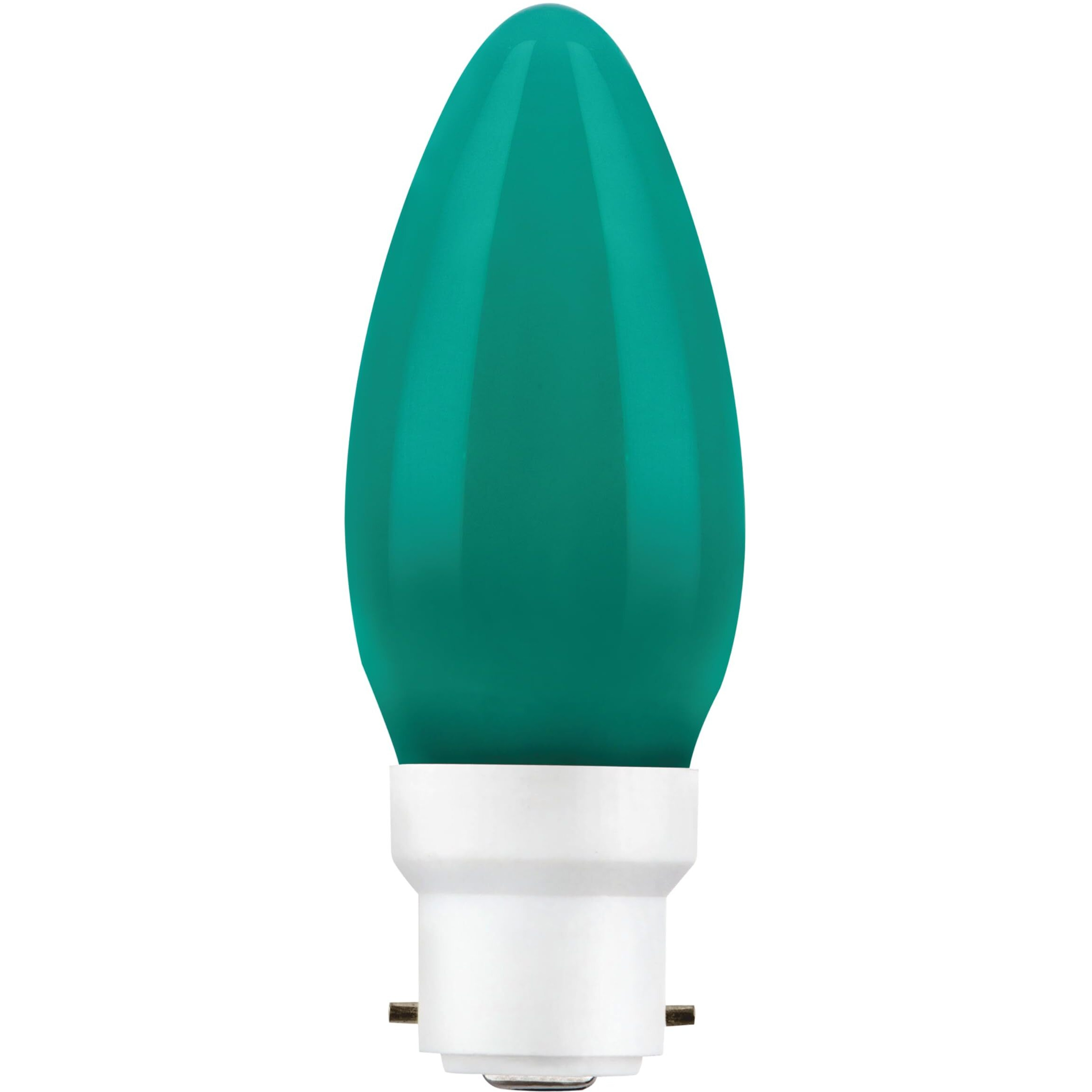 Philips LED Deco Green 0.5W Glass Candle (Pack of 4)