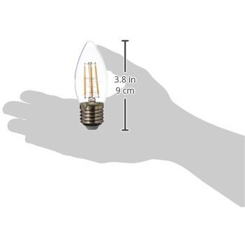 wipro Garnet 4W Classic Candle LED Bulb for decorative lights, Chandeliers | Warm White (2700K) | E27 Bulb Base | High Voltage Protection (440V) | Surge Protection (4KV) | Pack of 4