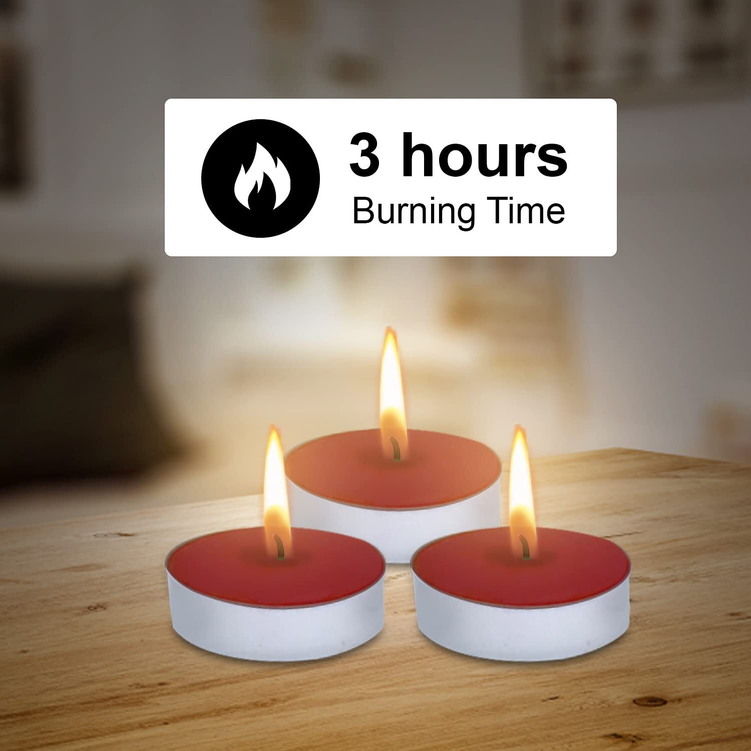 AuraDecor 3 Hour Burning Time Fragrance Tealight Candle Pack of 10 || Scented Candle || Tealight Candle || Fragrance Candle || Cups Tealight Candle. (English Rose, Paraffin Wax)