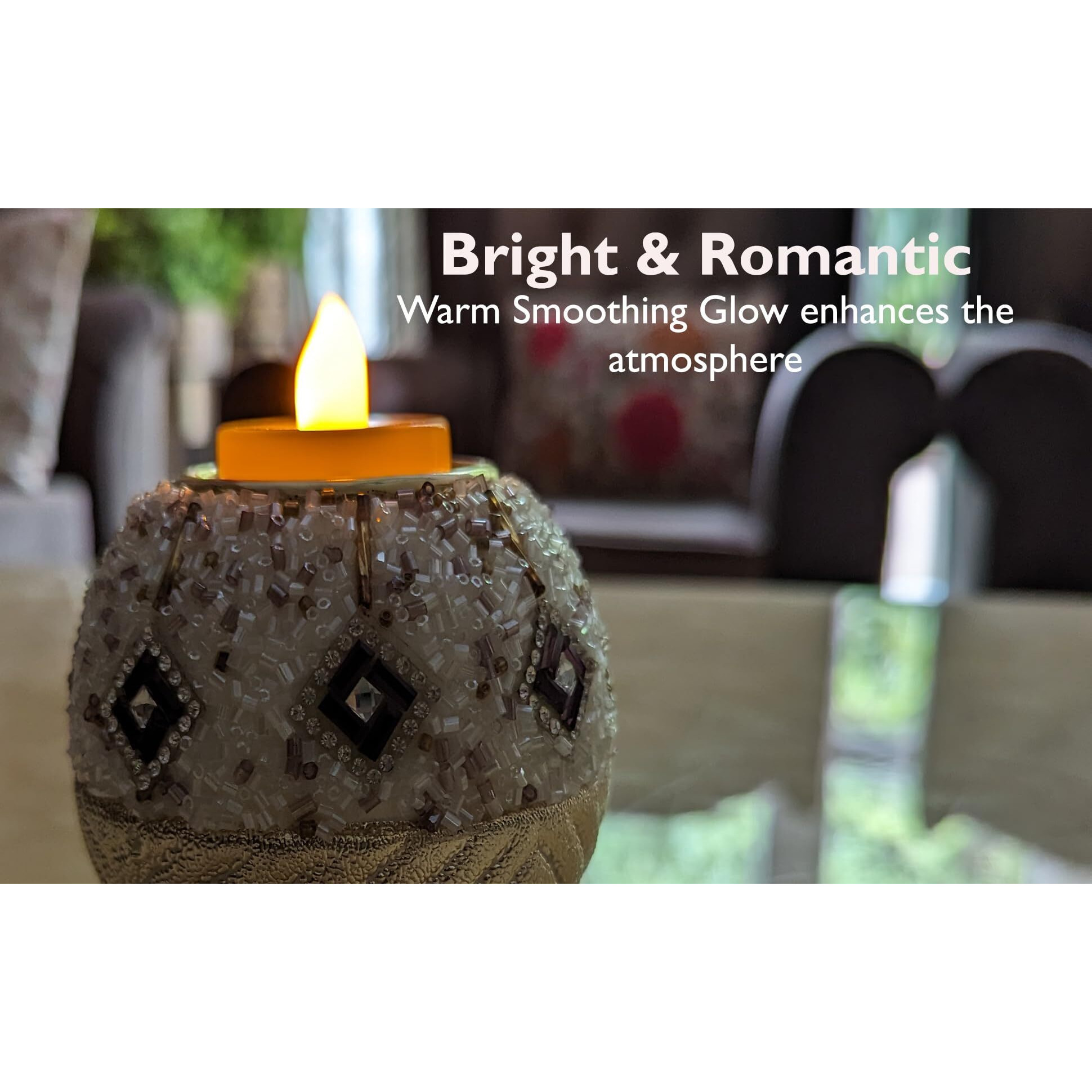Casa Illuminate Led Tealight Candles for Home Decoration Set of 30 pcs  Decorative Plastic, Battery Operated, Flameless & Smokeless Birthday Lights, Tea & Candle Light Dinner Lamps (3cm x 3cm)