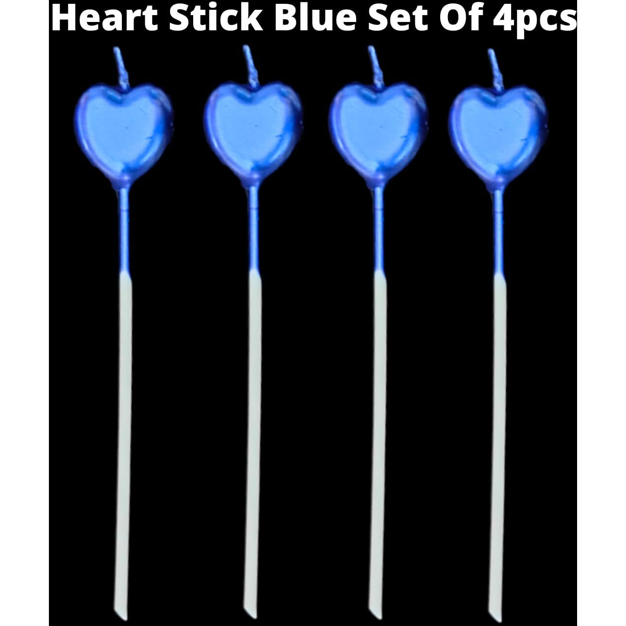 Number Candle (Heart Stick Blue)