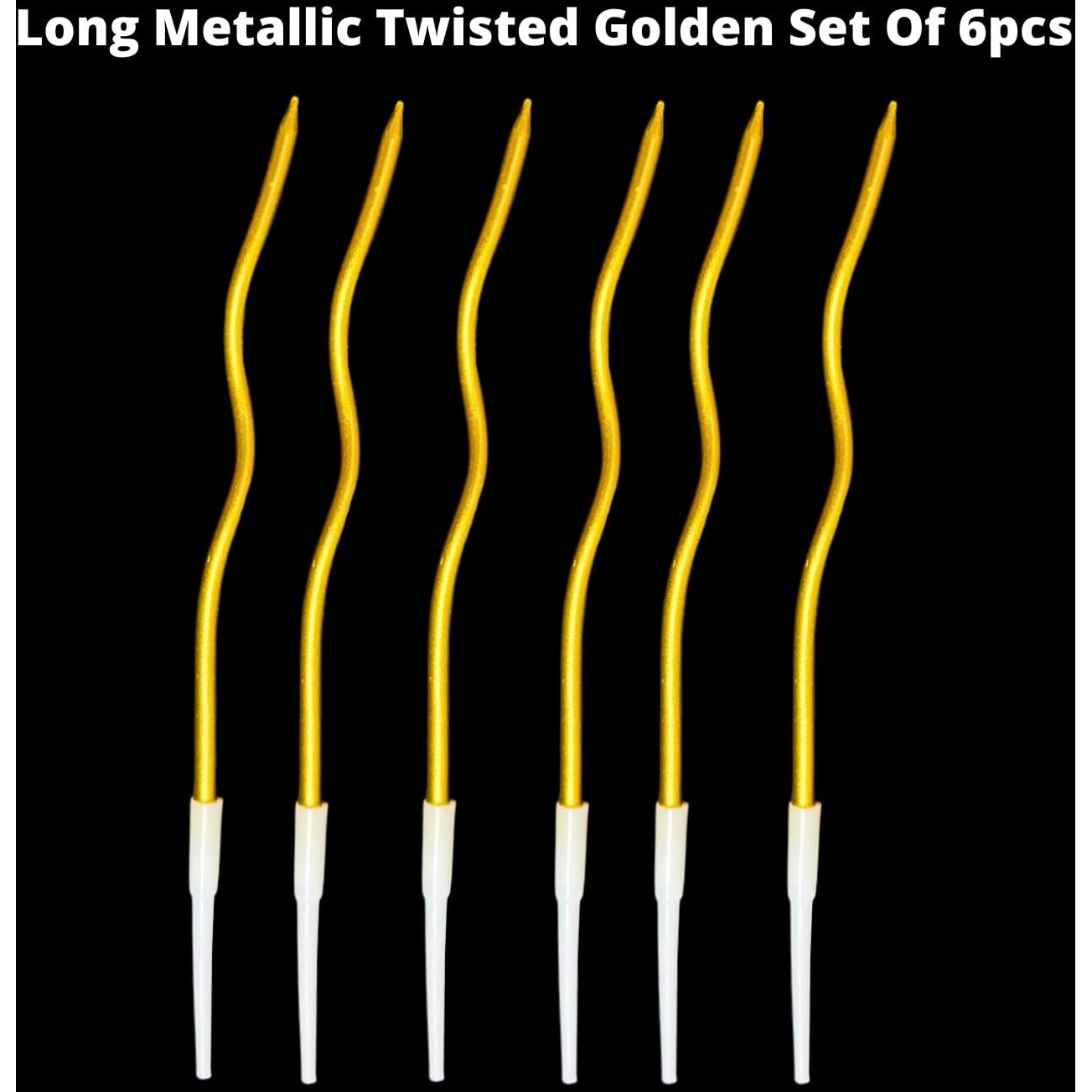Number Candle (Twisted Candle Golden)