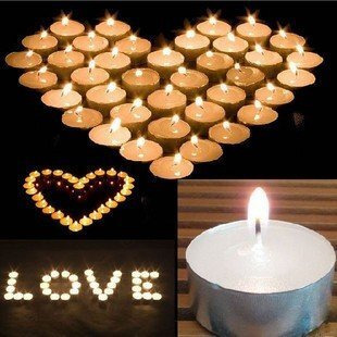 Pure Source India Wax Tea Light Candle (White, Set of 100) Smokeless Candles ., Unscented