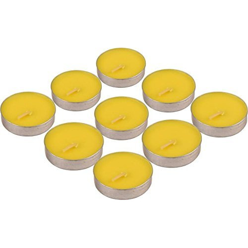 Ein Sof Set of 100 pcs Tea Lights Candles for Home Dcor  2 hrs of Burning Time Yellow Non Scented Wax Tealight with Long Wick, Candle Light Dinner Birthday Decoration & Bedroom Diffuser t Lamp