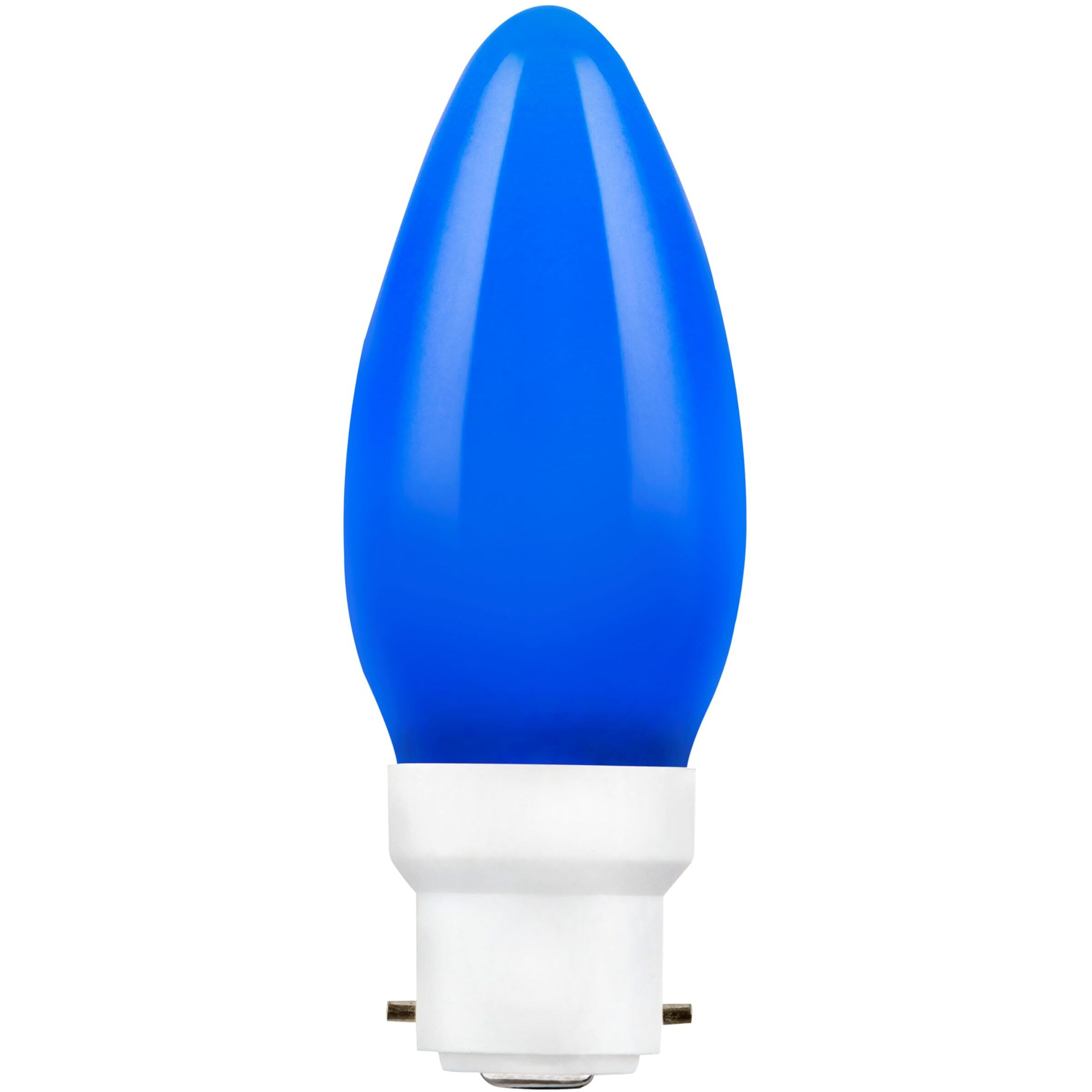 Philips LED Deco Blue 0.5W Glass Candle (Pack of 6)