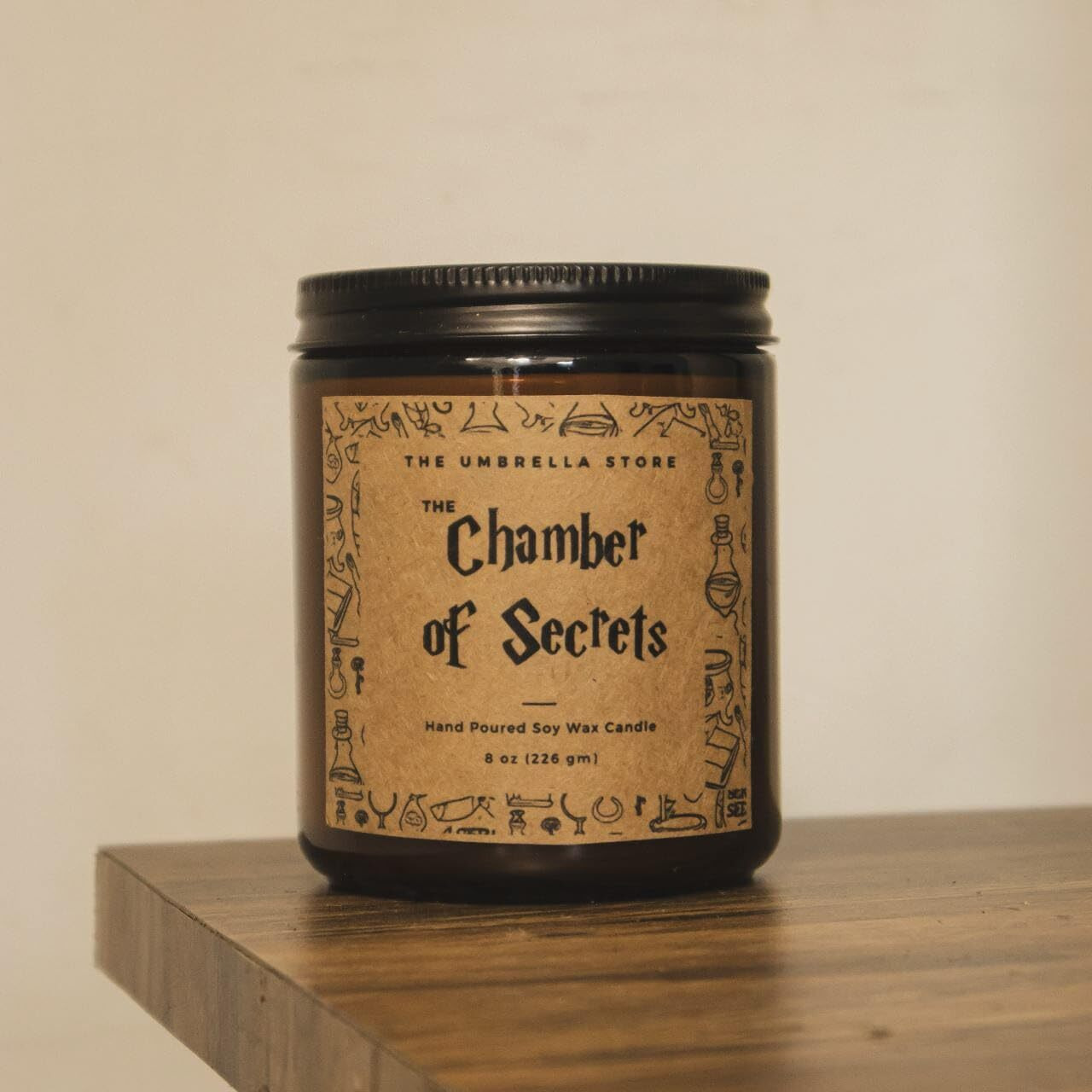 THE UMBRELLA STORE The Chamber of Secrets Scented Candle| Harry Potter Themed Scented Candle| Eco Friendly | Luxury Scented Candle | Home Decor Candle (The Chamber of Secrets)