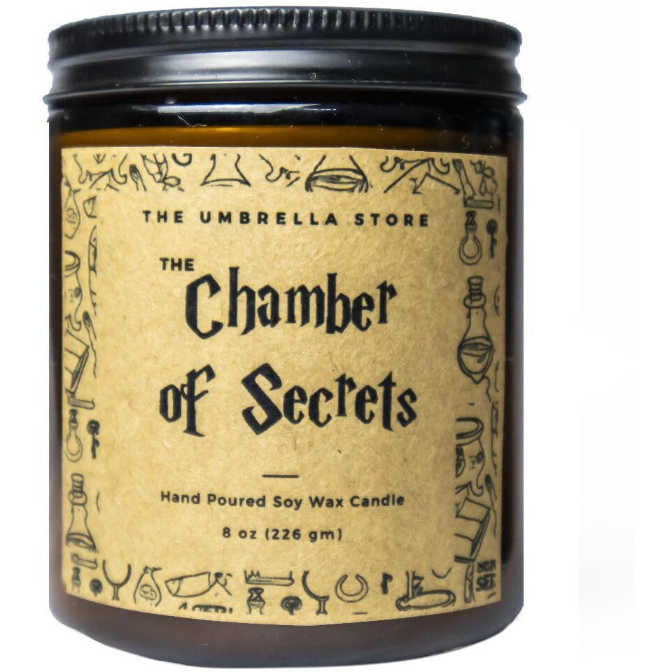 THE UMBRELLA STORE The Chamber of Secrets Scented Candle| Harry Potter Themed Scented Candle| Eco Friendly | Luxury Scented Candle | Home Decor Candle (The Chamber of Secrets)