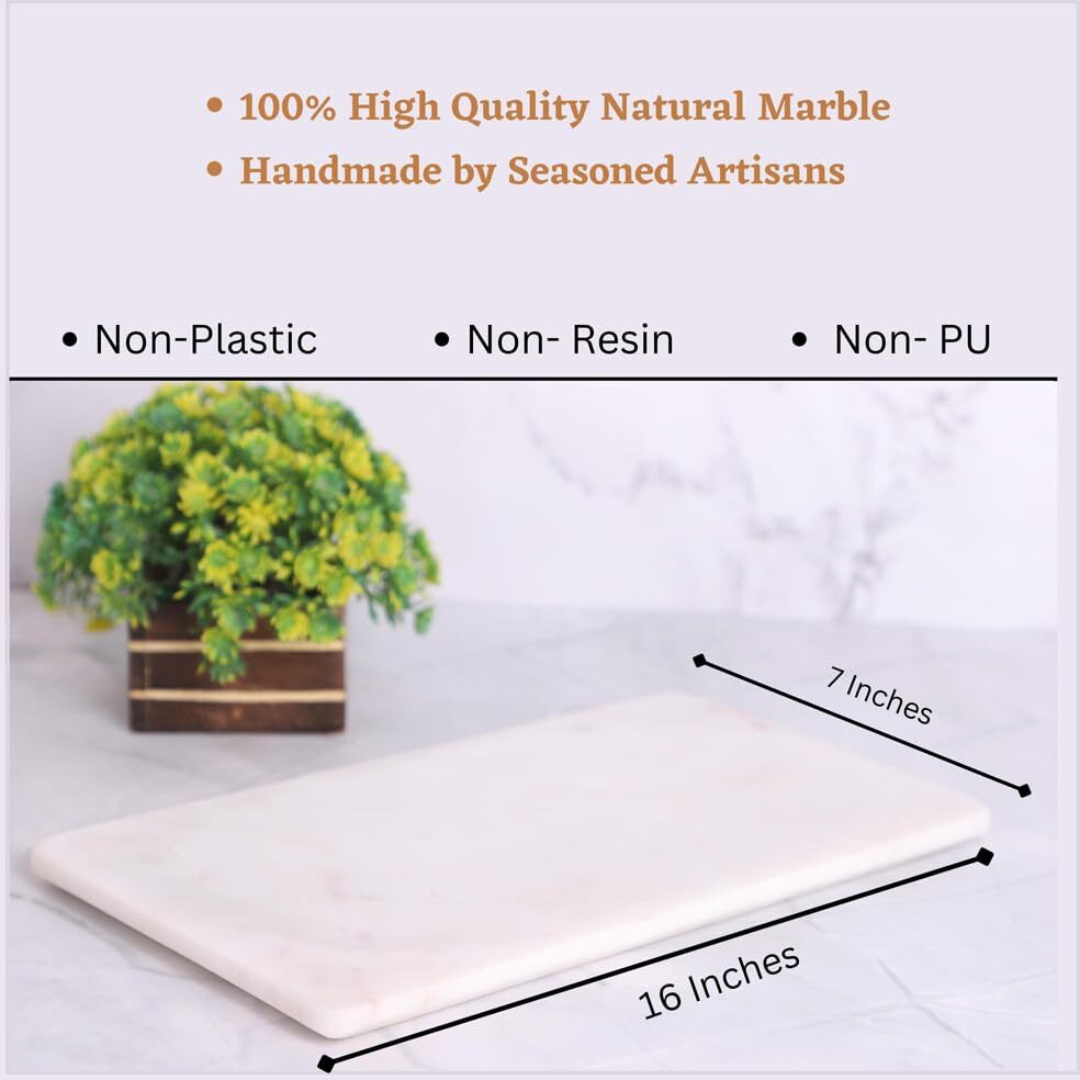 Dreamy Walls White Marble Vanity Tray for Bathroom - Small Tray Organizer for Dresser & Night Stand - Dish Holder, Cosmetic Tray - Perfume, Candle, Small Plant, Home Dcor - Ideal Size