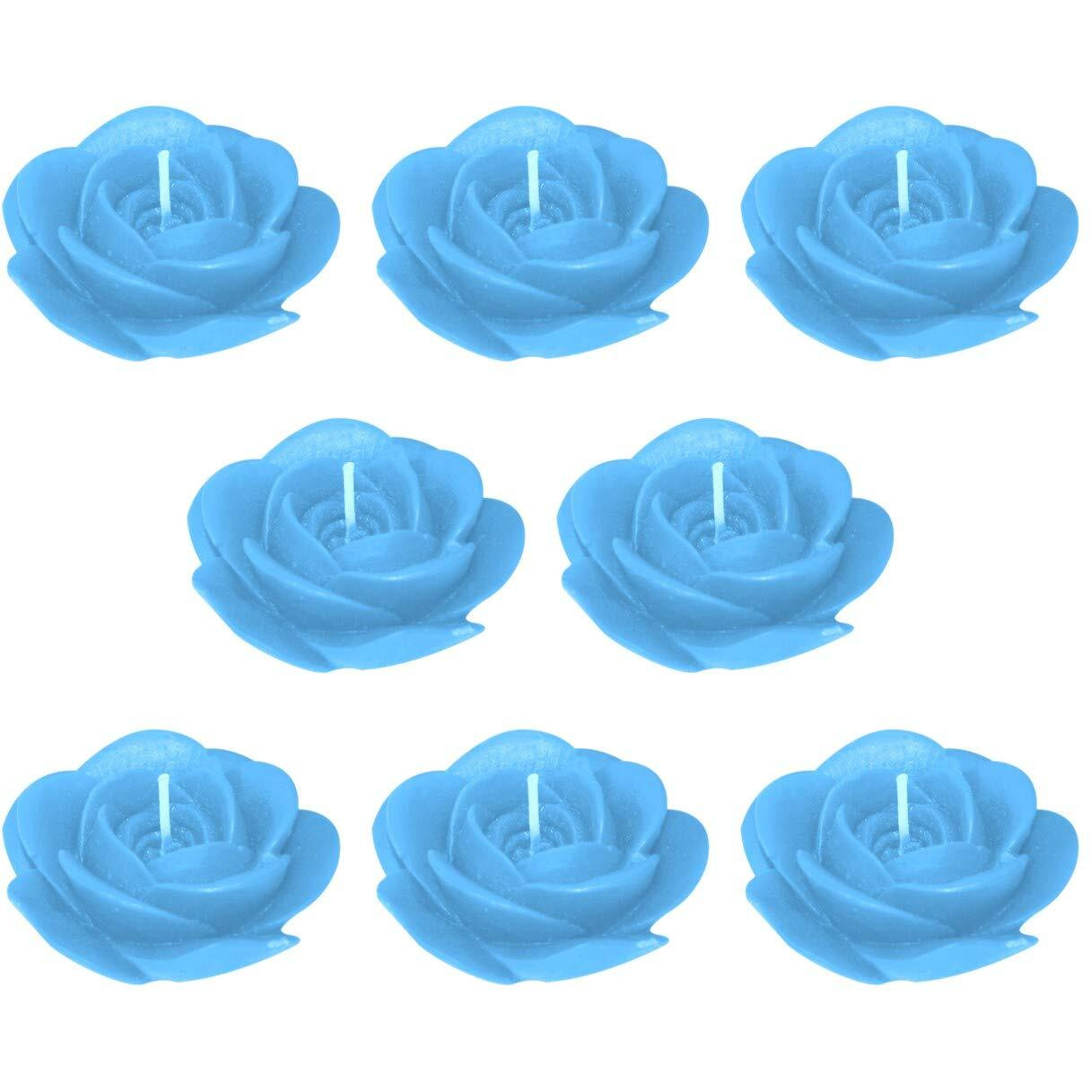 Shraddha Creation Paraffin wax Decorative Candle, Pack of 8, Ocean Breeze