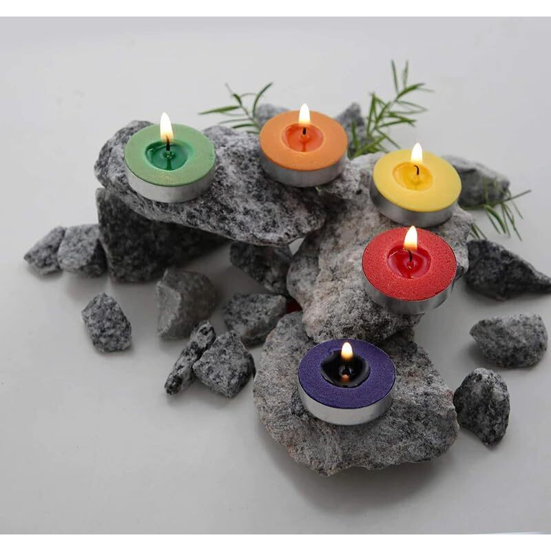 Luces Smokeless Scented Tealight t-lite Floating Candle Decorate Diwali Party (Multi Tealight Pack of 20)