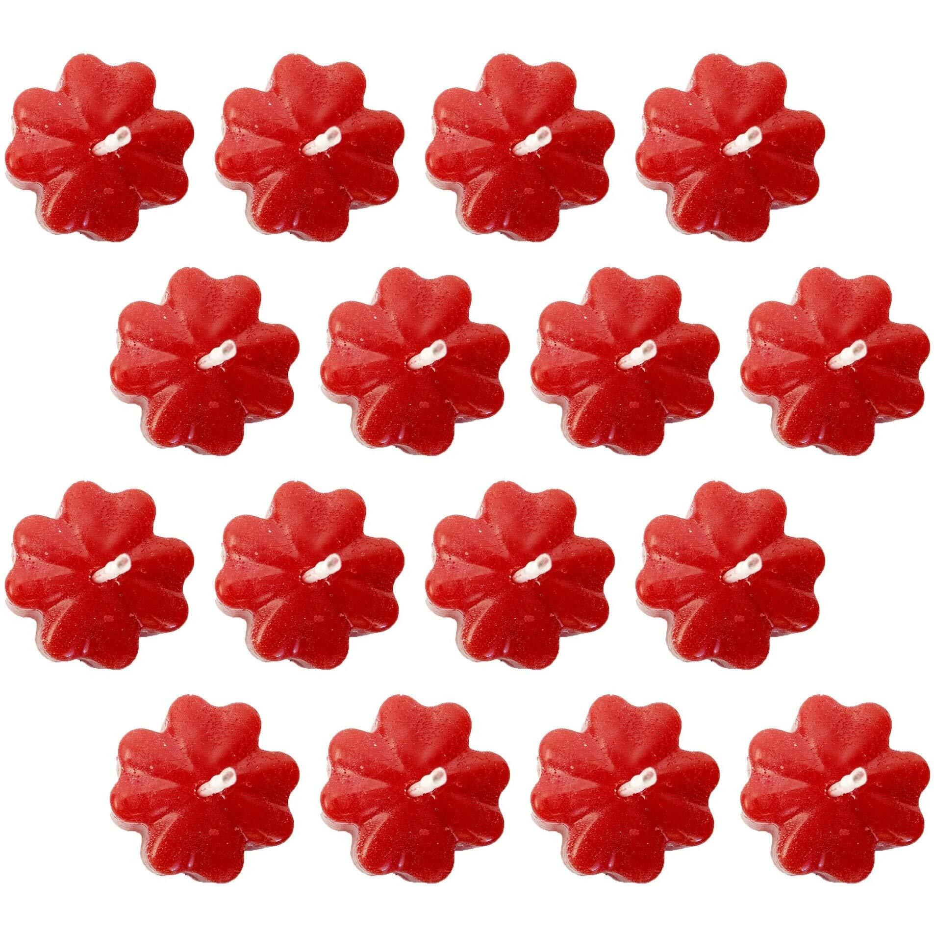 Shraddha Creation Paraffin wax Decorative Candle, Pack of 16, Rose