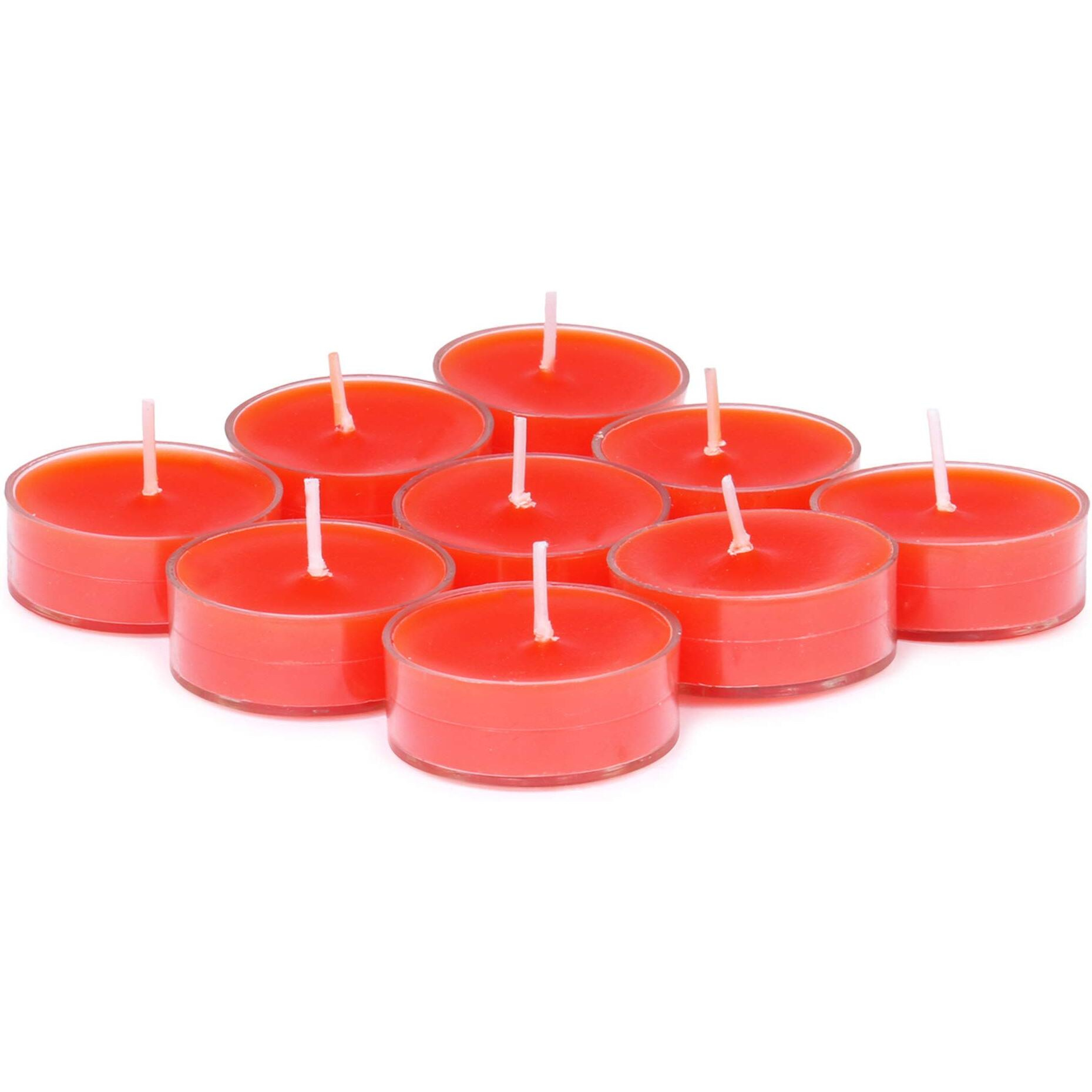 AKH69 Smokeless Scented Acrylic Tealight Candles | Scented Acrylic Tealight Candle Set of 9 for Home Decoration and Celebrations | Burning Time 3hr-4hr Candle|