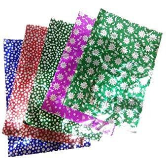 Amit Marketing Chocolate Wrapping Paper I Printed Aluminium Embossed Foil I for DIY Sweets Candies Chocolate Candy Wrappers I Birthday Wedding Shower Party Decor Items  Pack of 250 Pcs