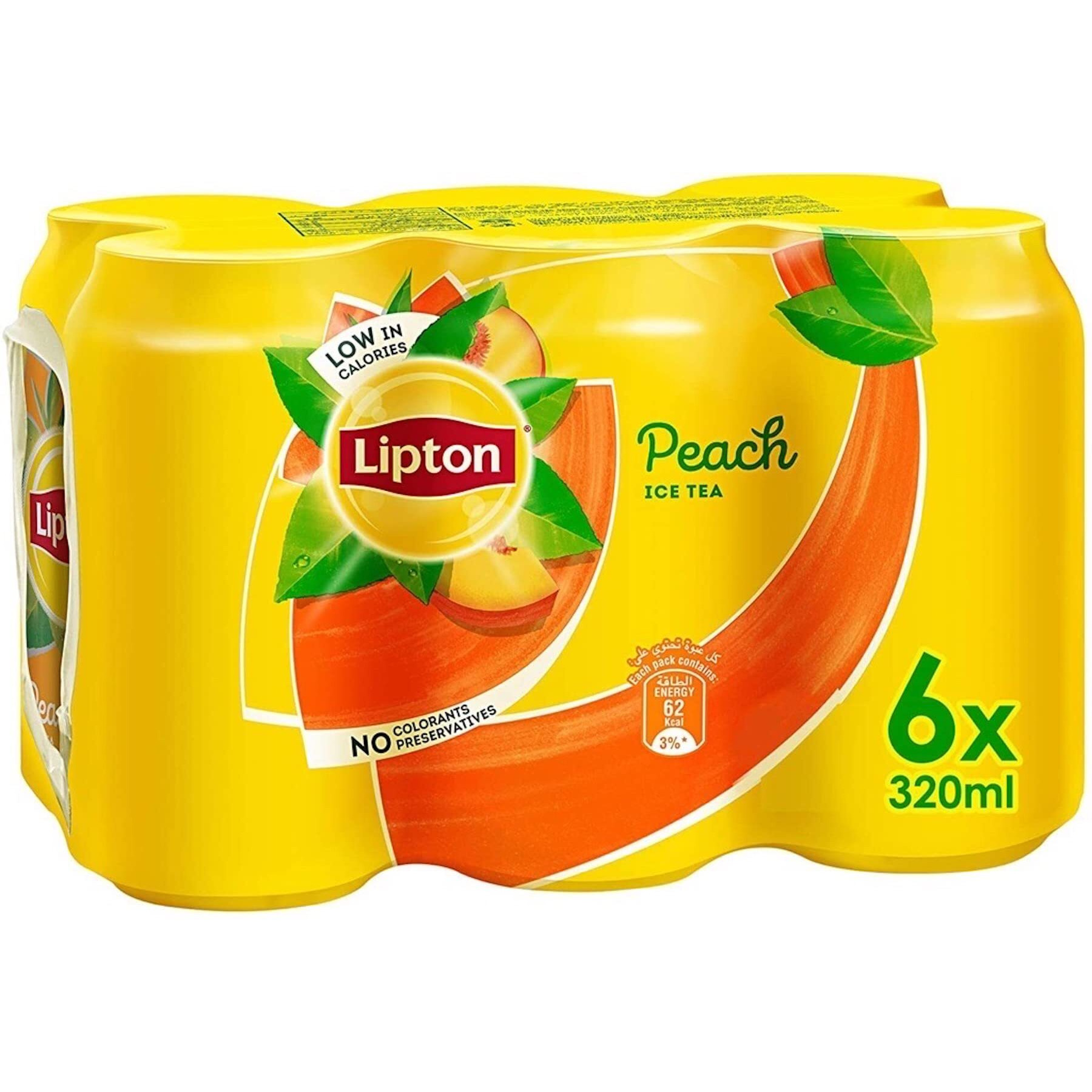 Lipton Peach Ice Tea, Non-Carbonated Refreshing Drink, 10.82 Fl Oz / 320 Milliliter, 6 Pack, Black Tea