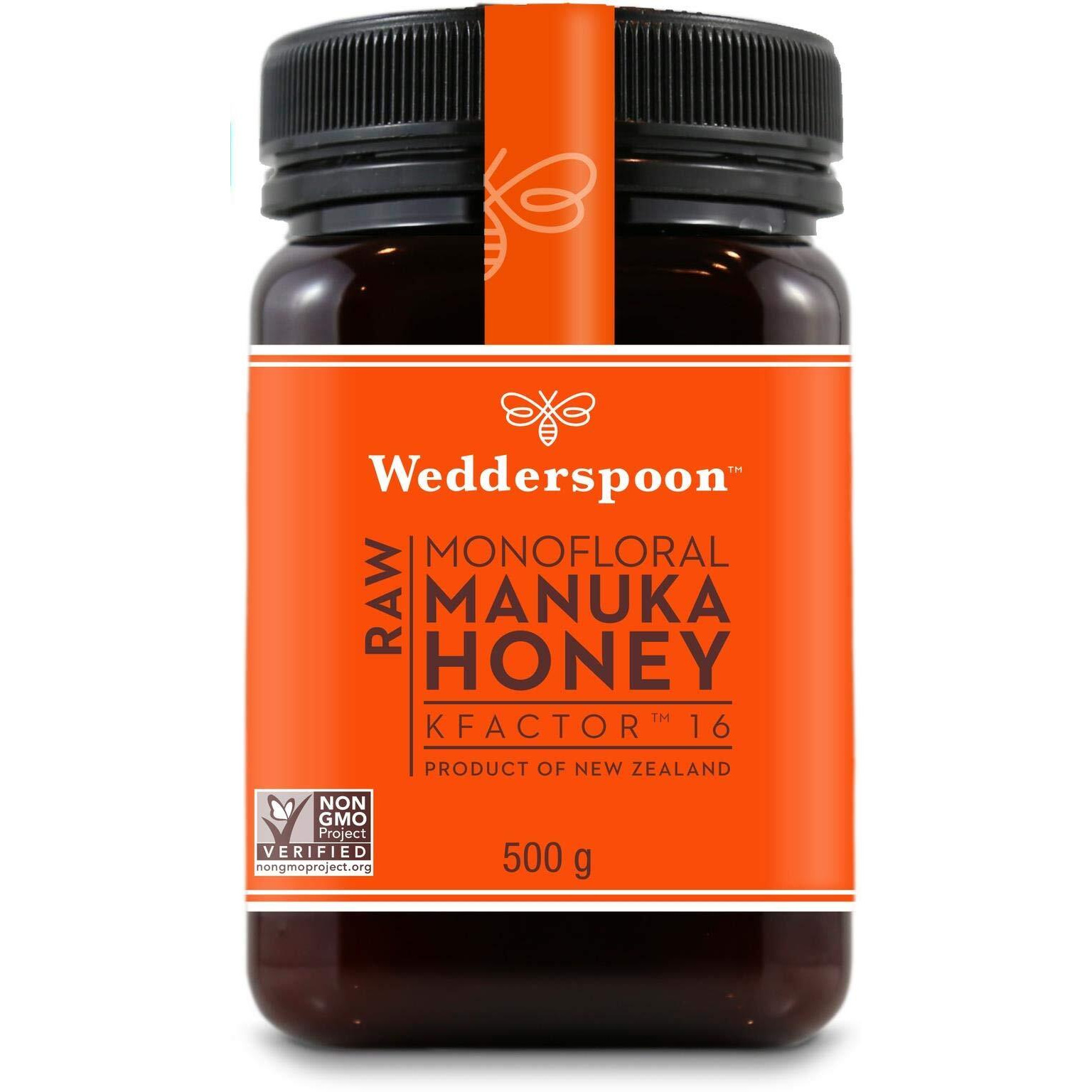 Wedderspoon 100% Raw Pure Manuka Honey KFactor 16+ 500g