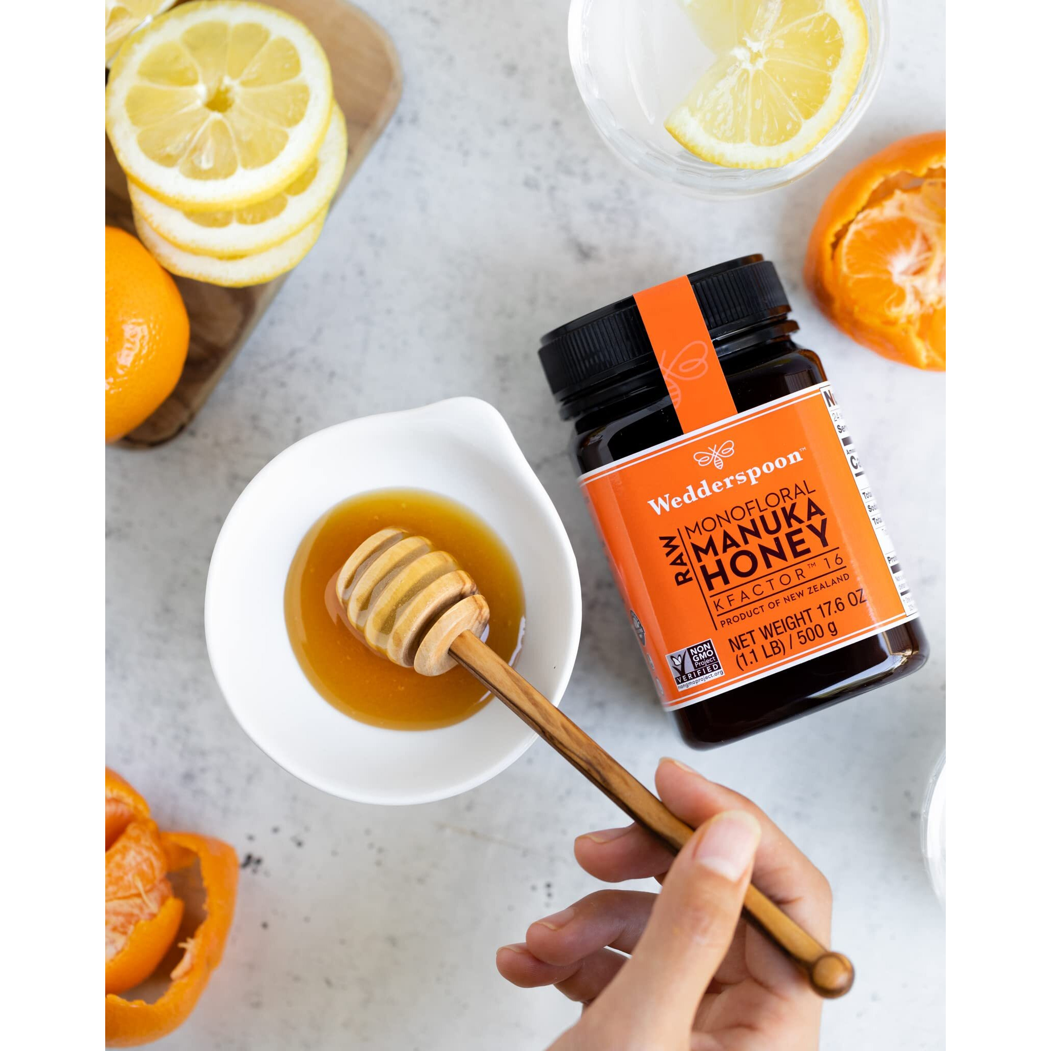 Wedderspoon 100% Raw Pure Manuka Honey KFactor 16+ 500g