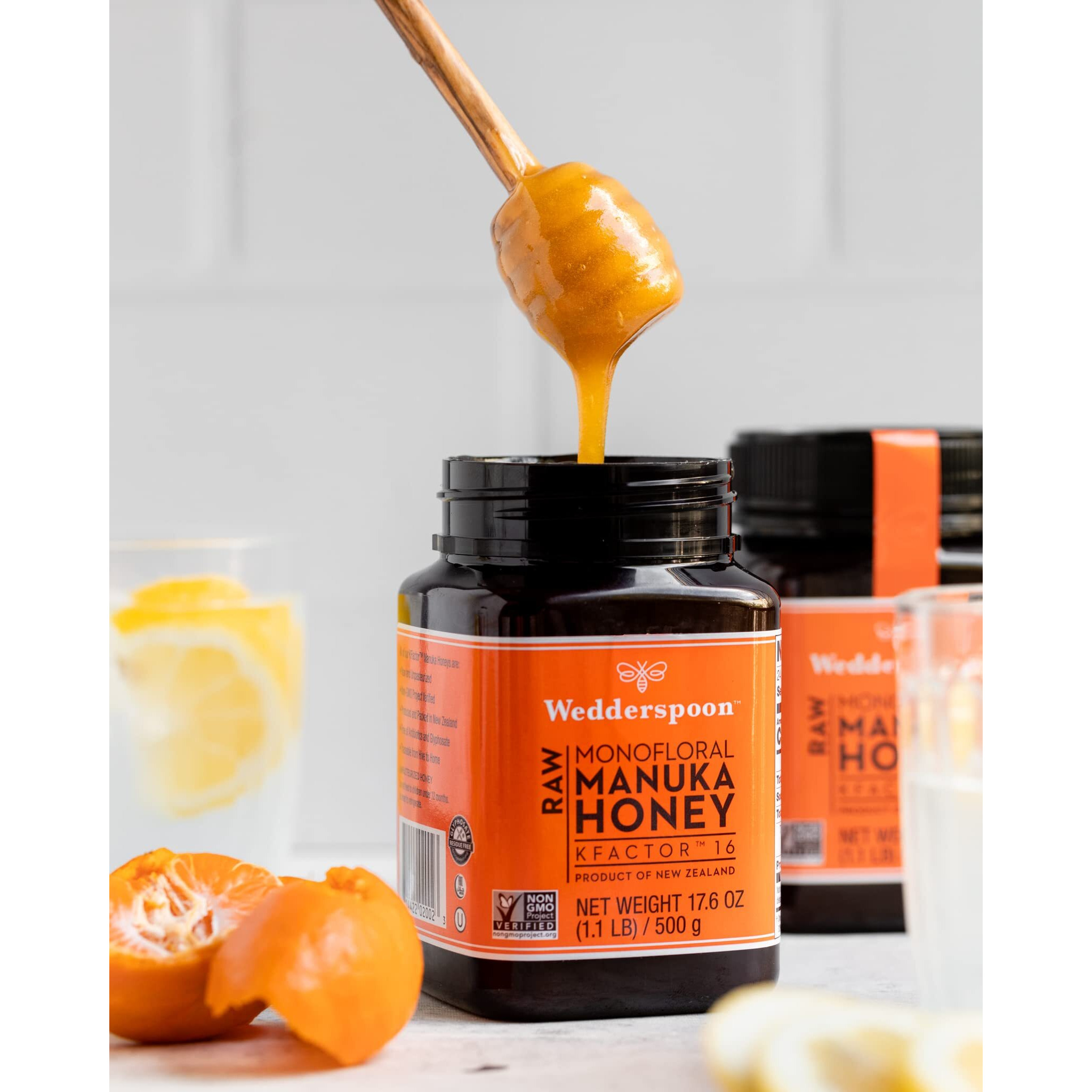 Wedderspoon 100% Raw Pure Manuka Honey KFactor 16+ 500g