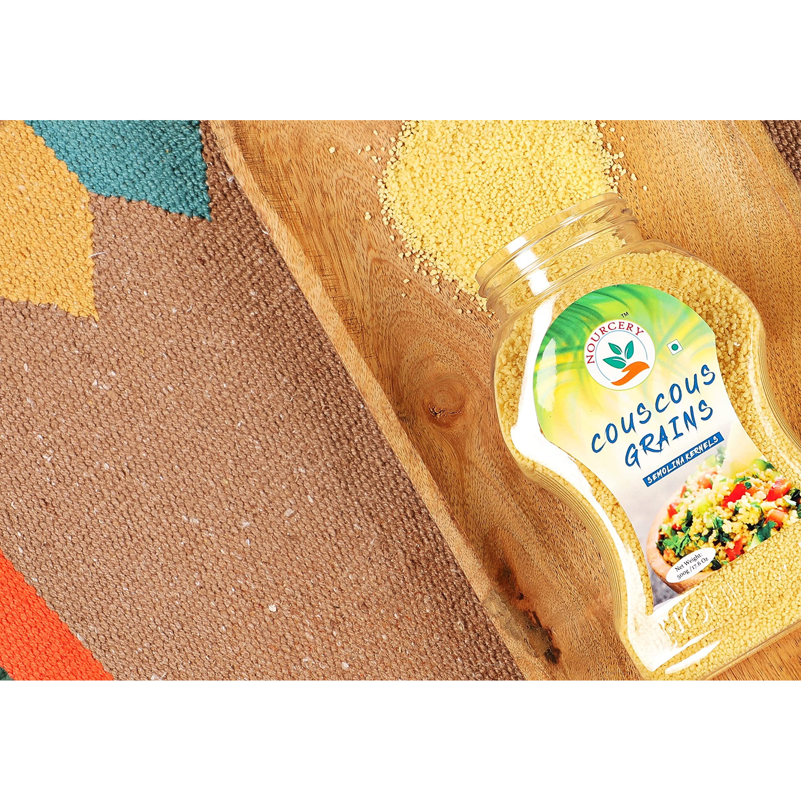 Nourcery Couscous Grains, 500gm (Semolina Kernels)