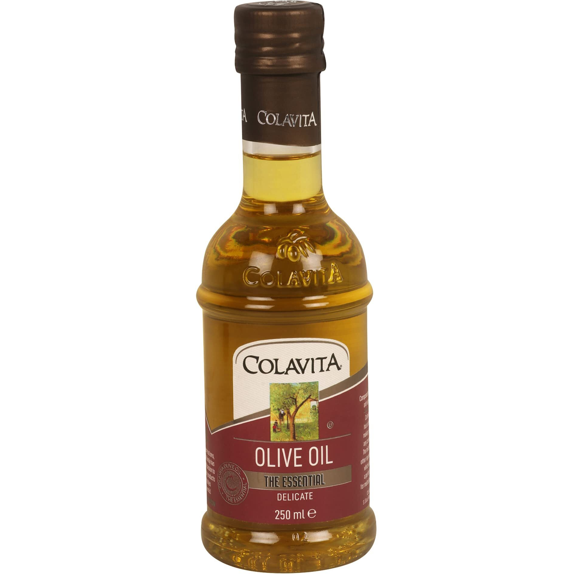 Colavita Italian Pure Olive Oil (250 ml) | Imported from Italy | Premium Olive Oil for Marinades, Sauces, Soups and Vinaigrettes | Timeless Bottle Pack