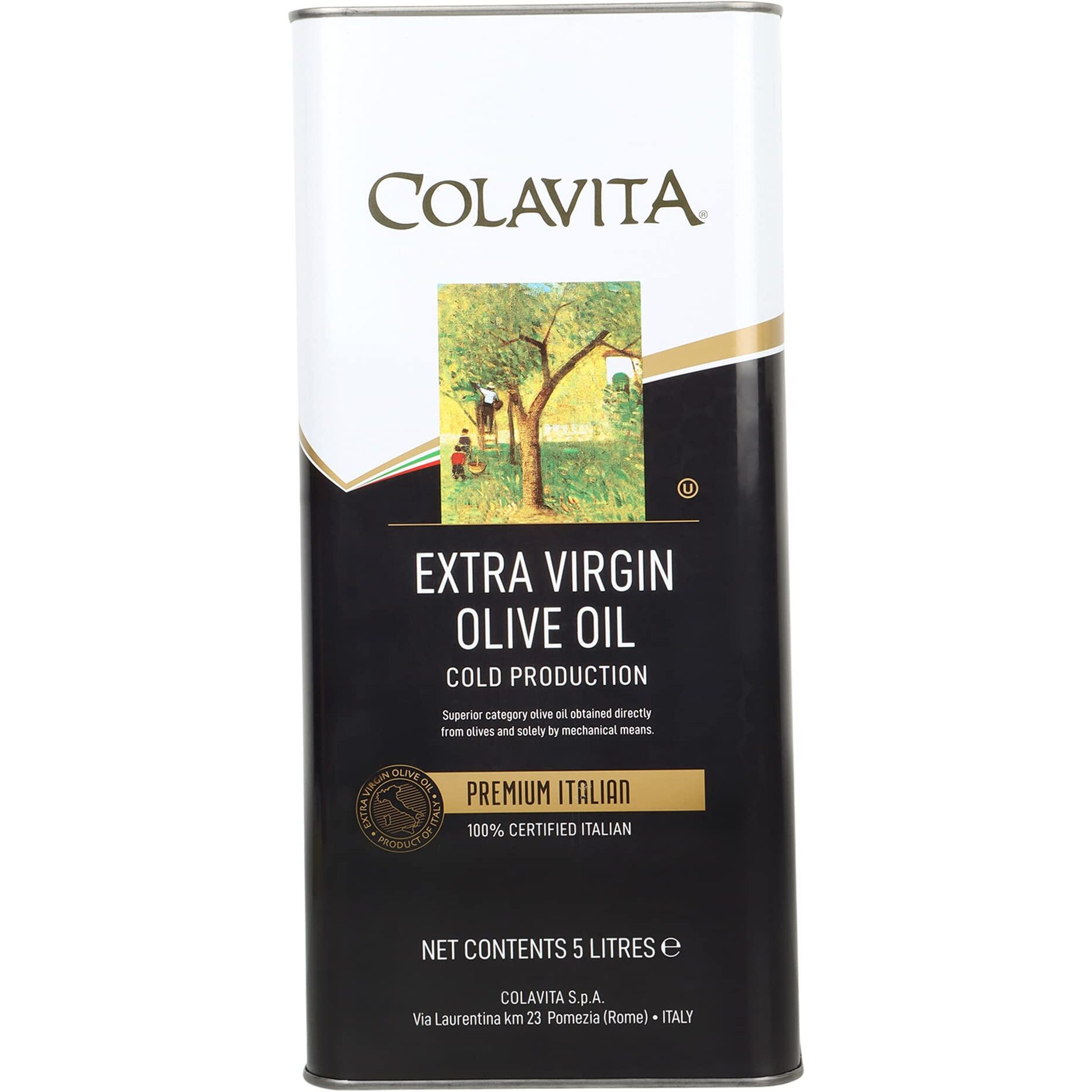 Colavita Italian Extra Virgin Olive Oil, 5 Ltr