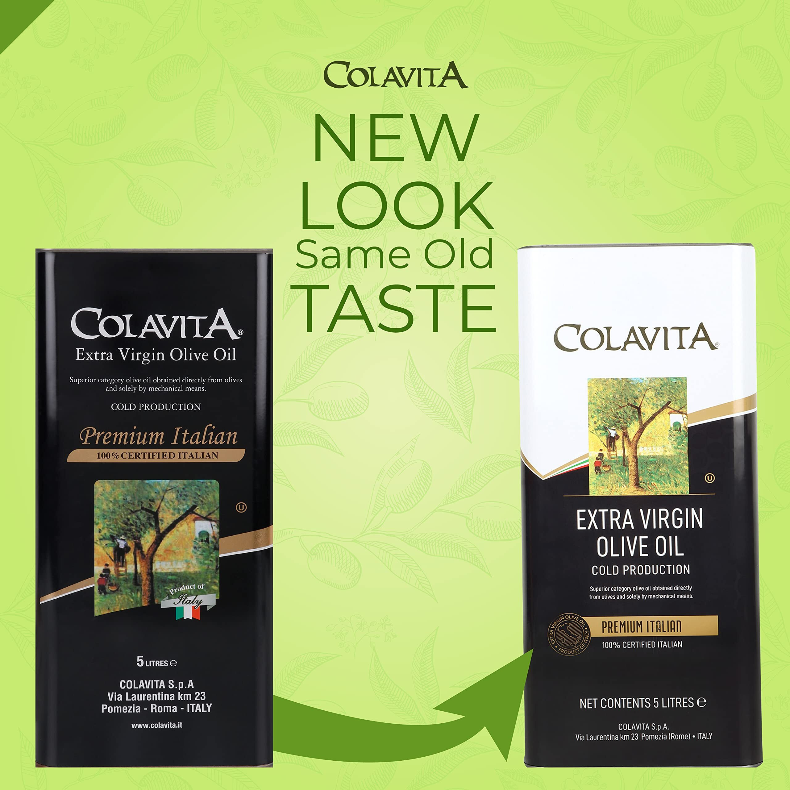 Colavita Italian Extra Virgin Olive Oil, 5 Ltr
