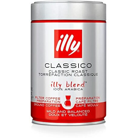 Illy Ground Filter Coffee, 250g, Can