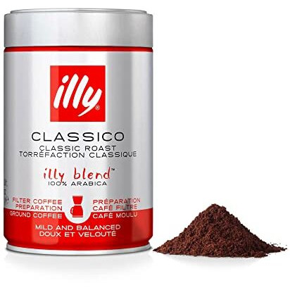 Illy Ground Filter Coffee, 250g, Can