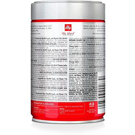 Illy Ground Filter Coffee, 250g, Can